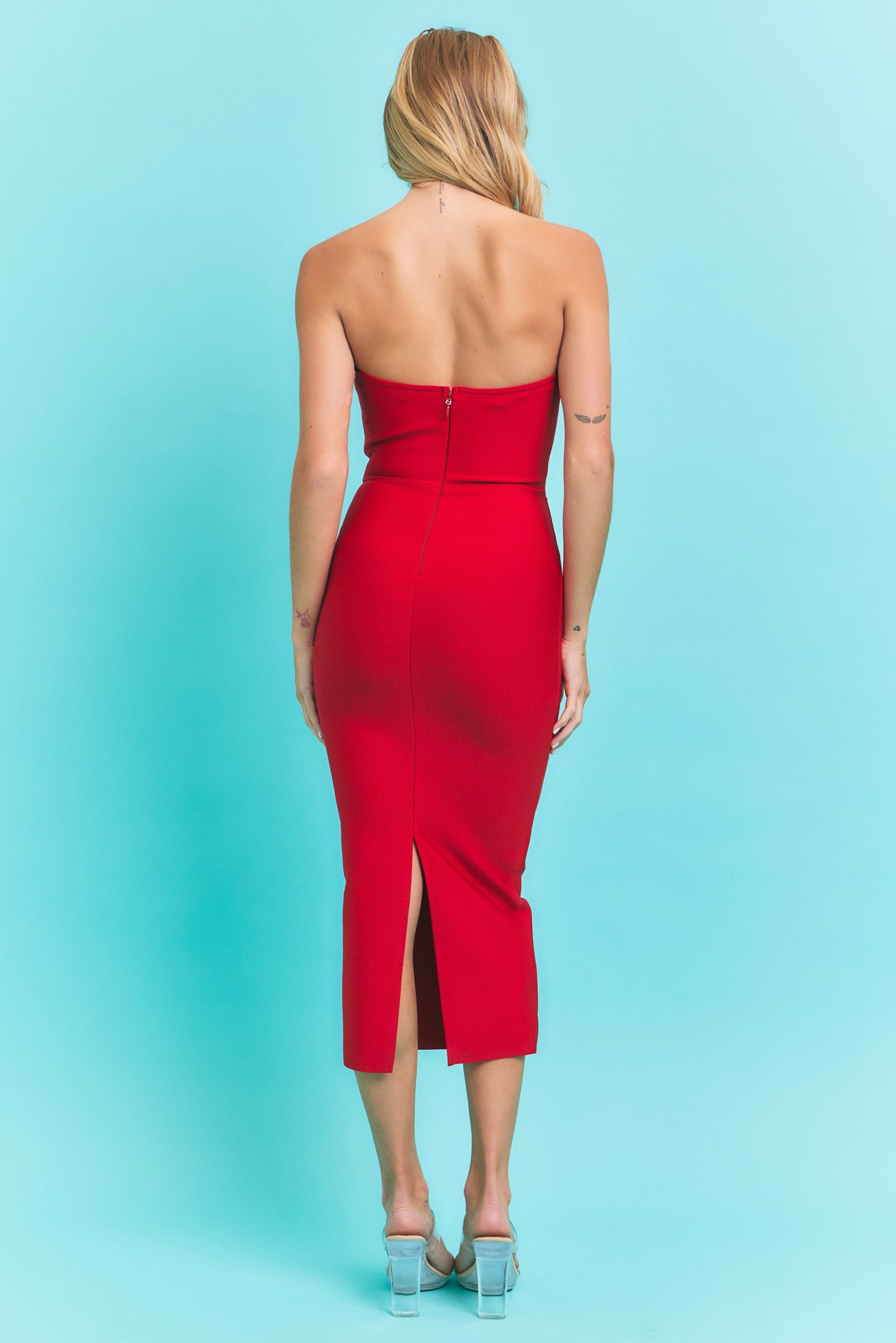 Bring On The Night Bandage Tube Embellished Dress