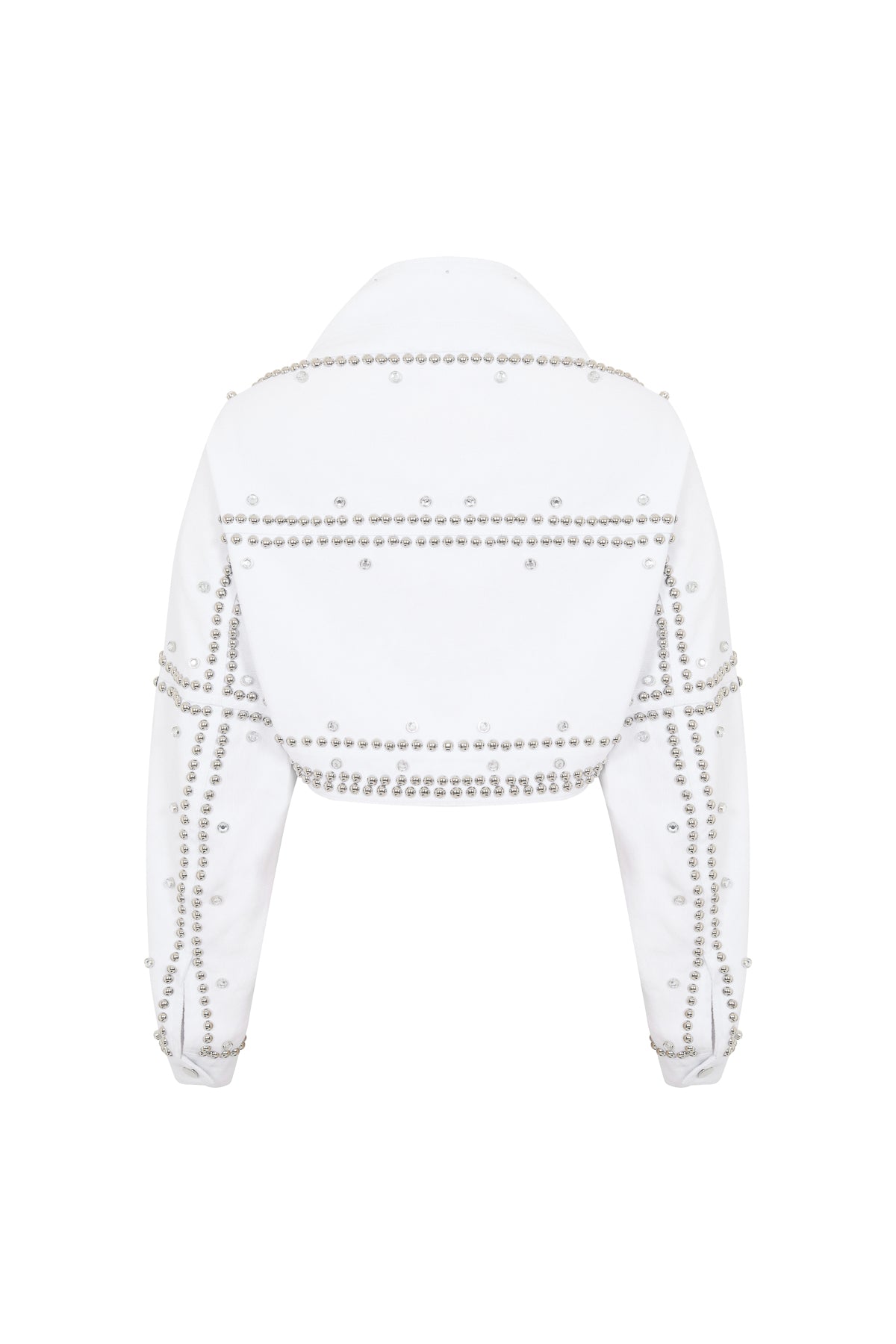 Denim Studded Bolero Jacket