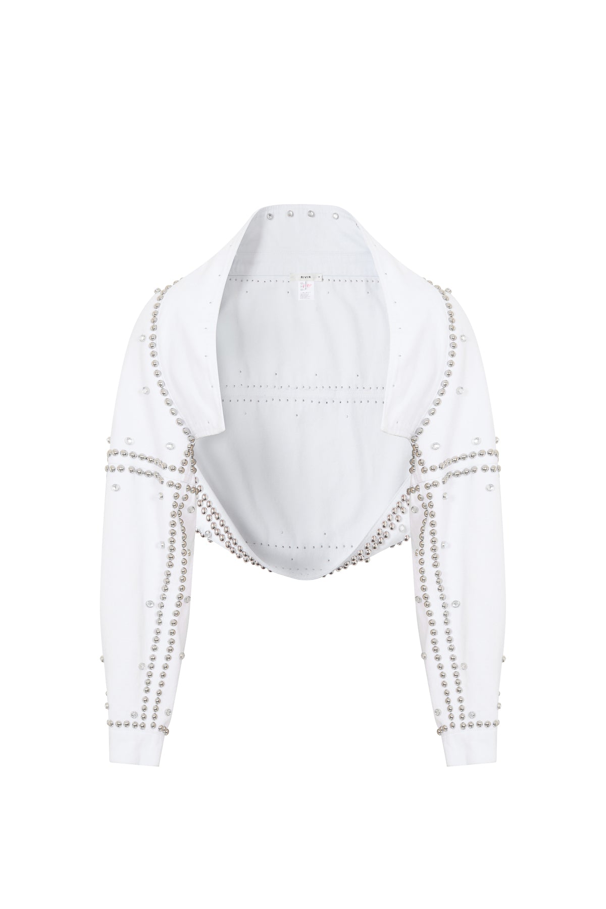 Denim Studded Bolero Jacket