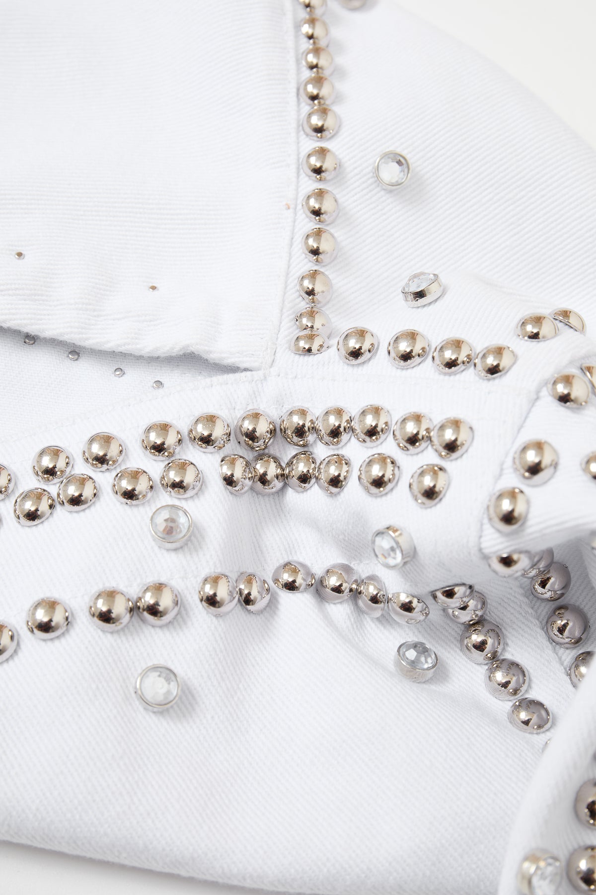 Denim Studded Bolero Jacket
