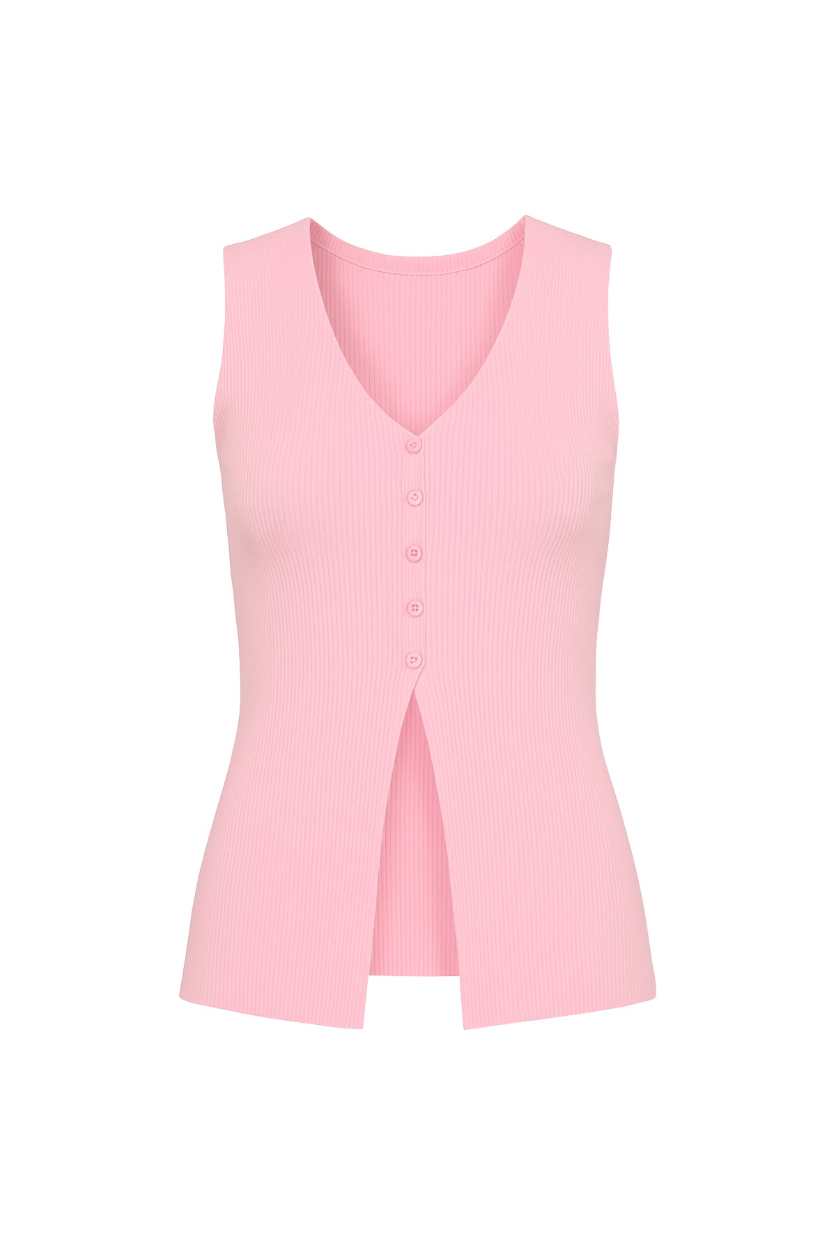 Effortless Sleeveless Ribbed Knit Top