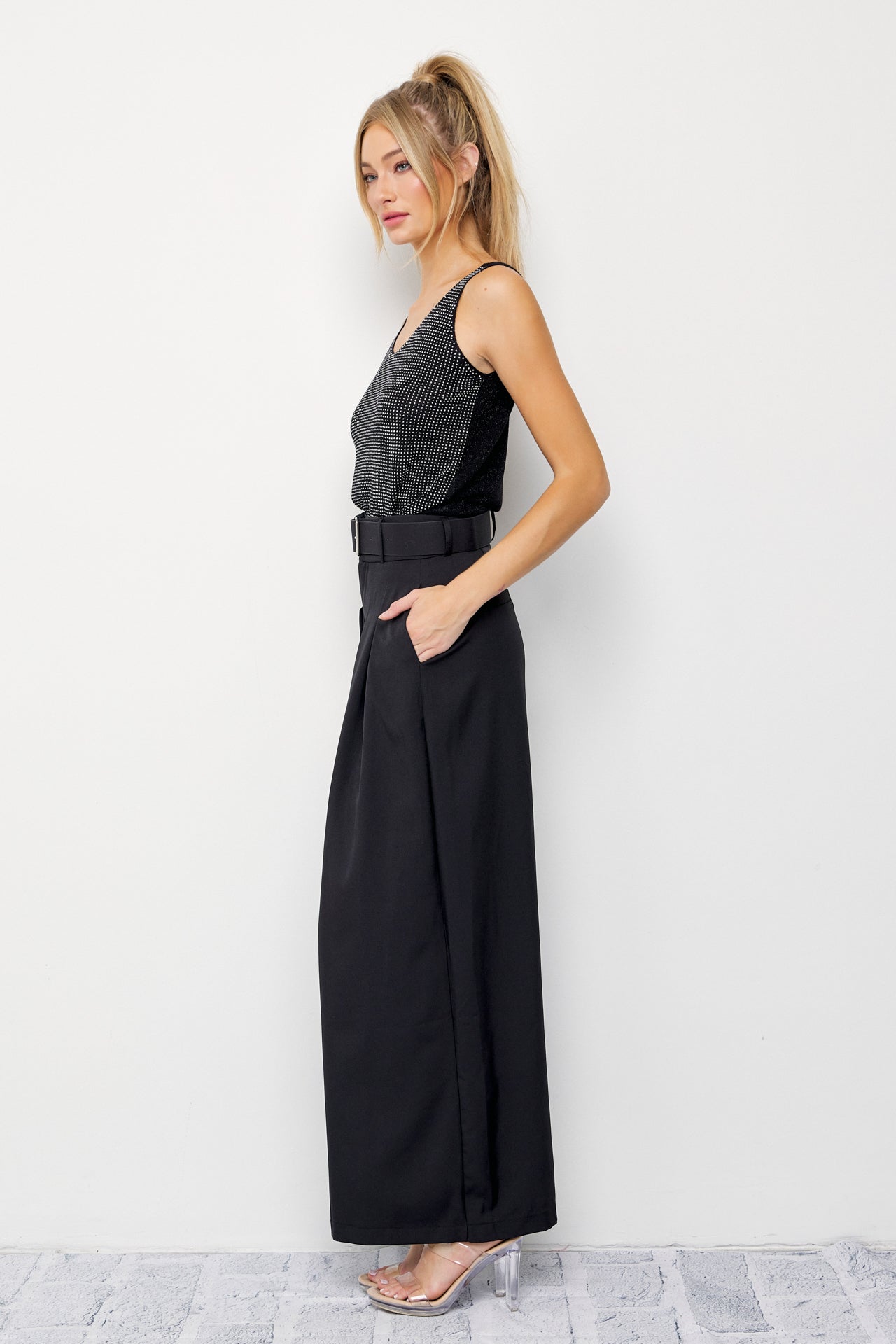 Hot Fix Sparkle Knit Sleeveless Top