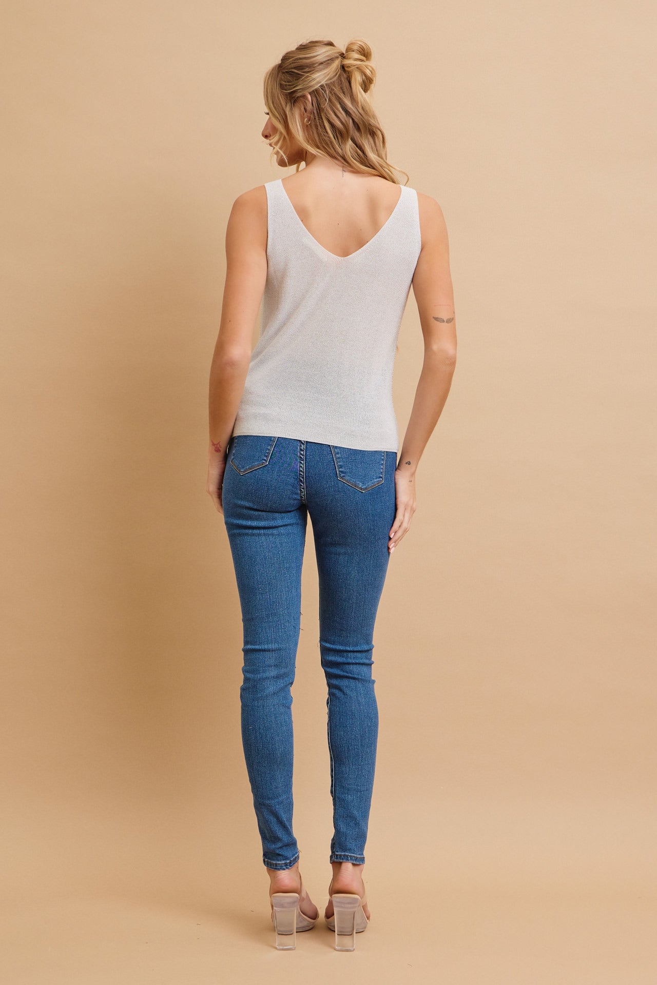 Hot Fix Sparkle Knit Sleeveless Top