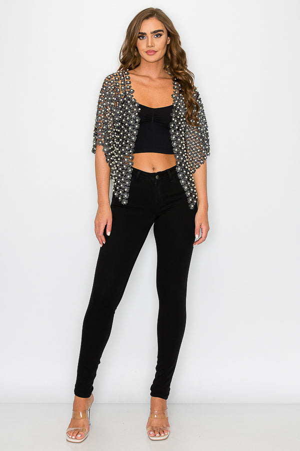 Beads Crochet Cardigan