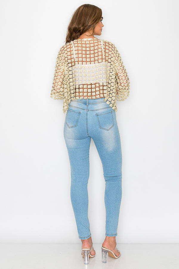 Beads Crochet Cardigan