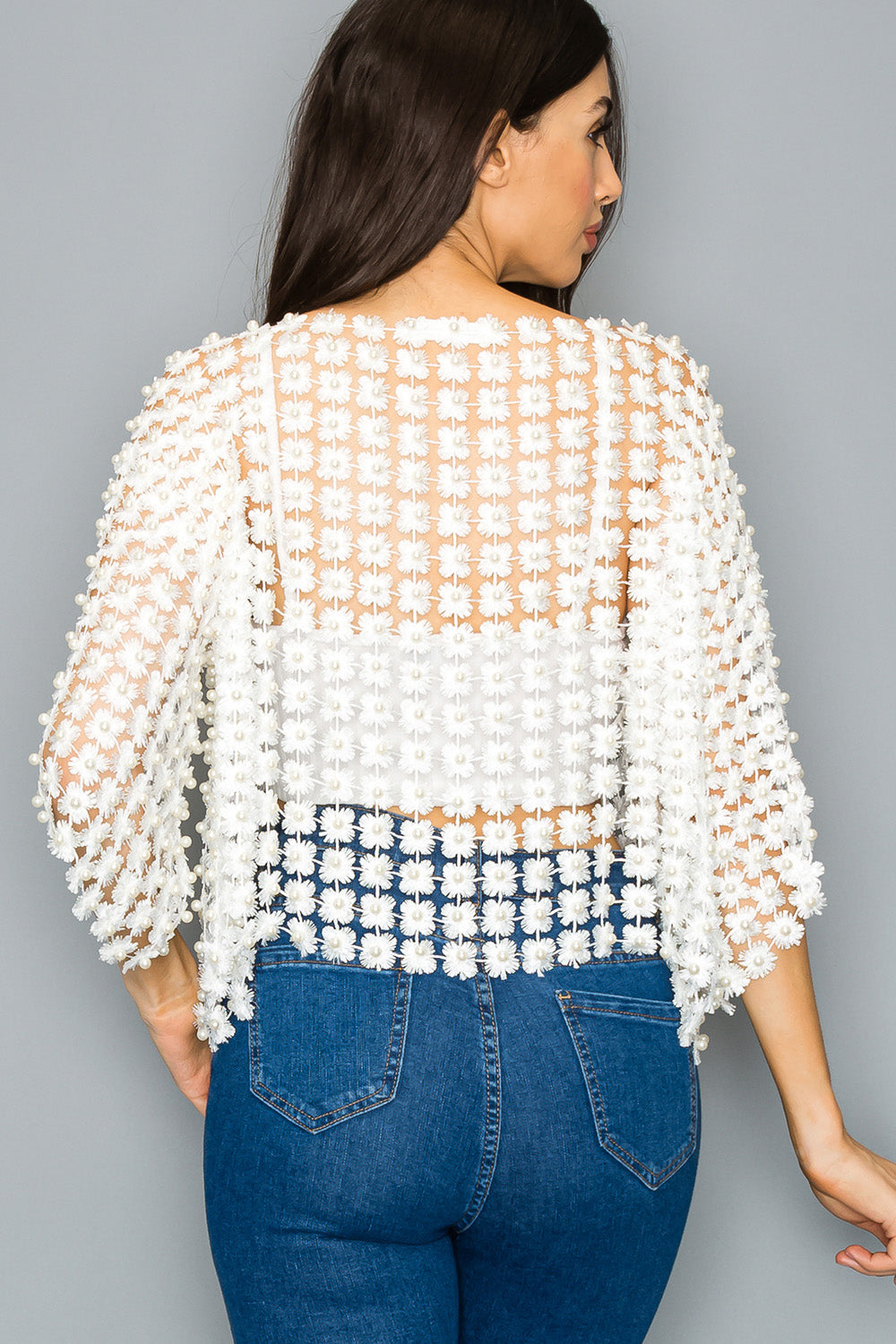 Beads Crochet Cardigan