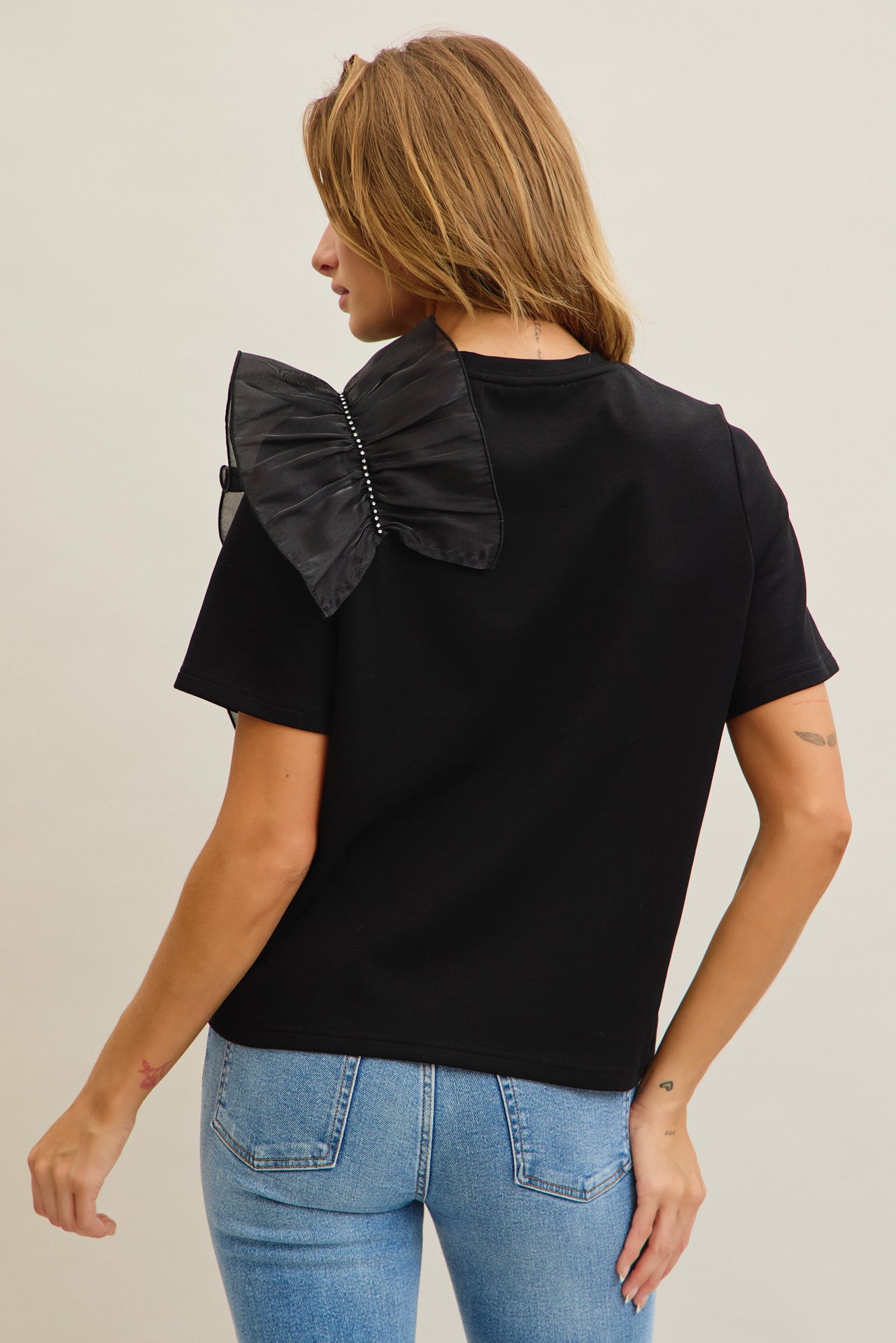 Ruffle Bloom Short Sleeve Top