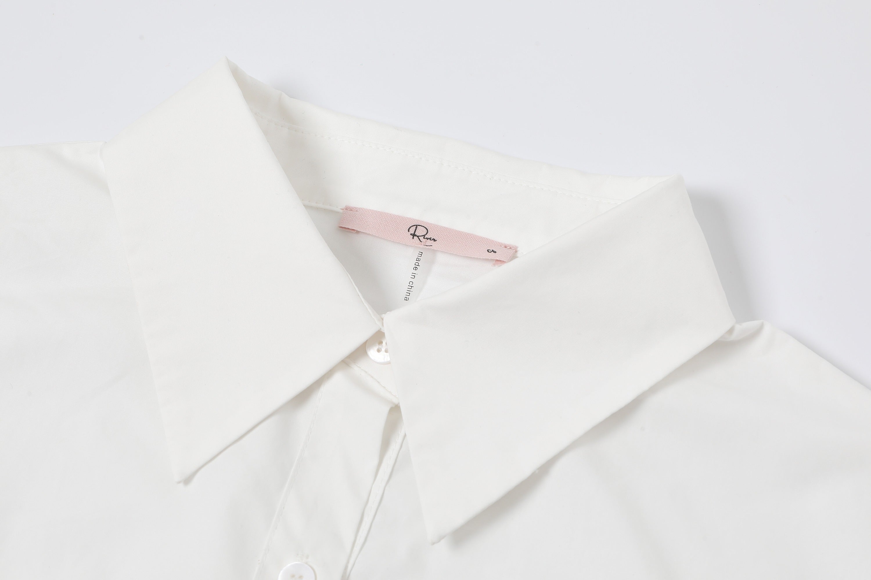 Bow Accent Button Down Shirt