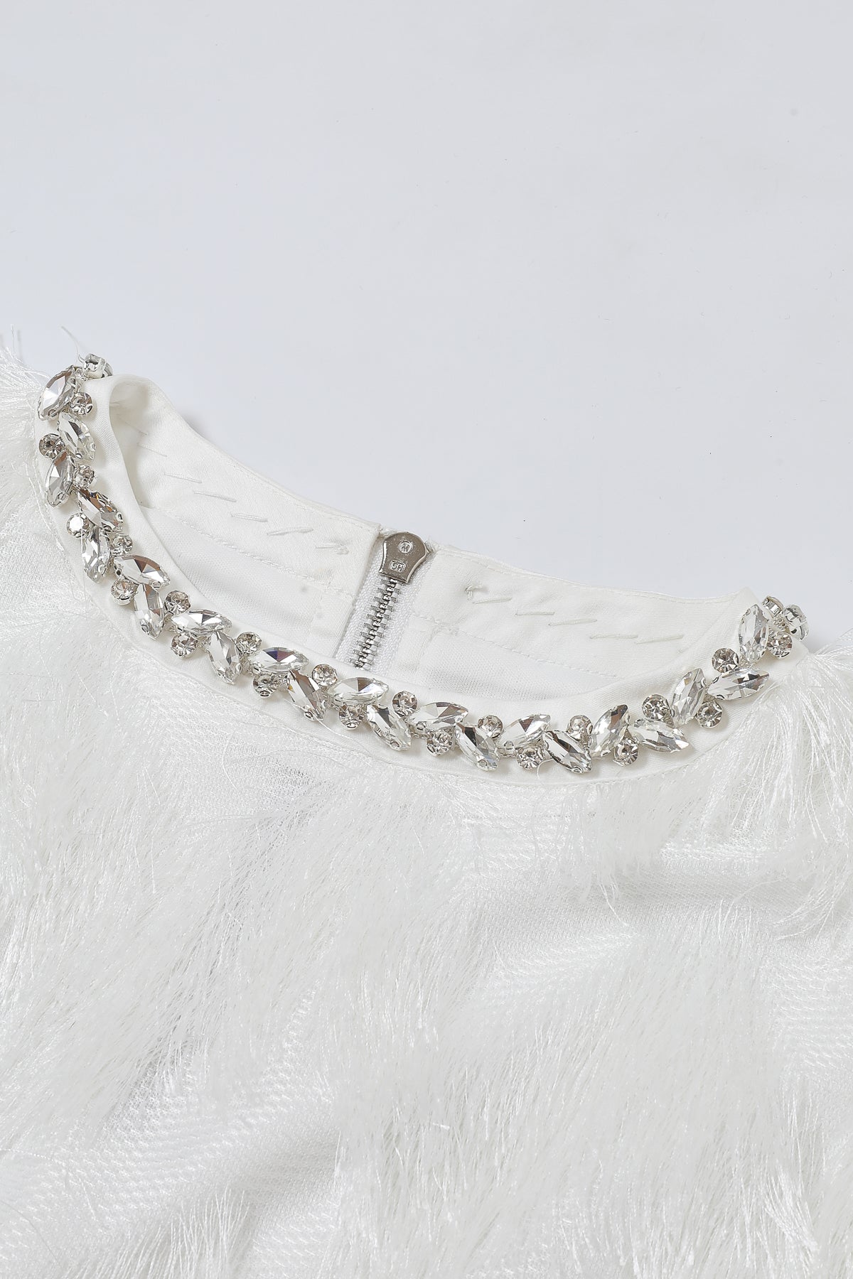 Lace Long Sleeve Dress with Zigzag Pattern