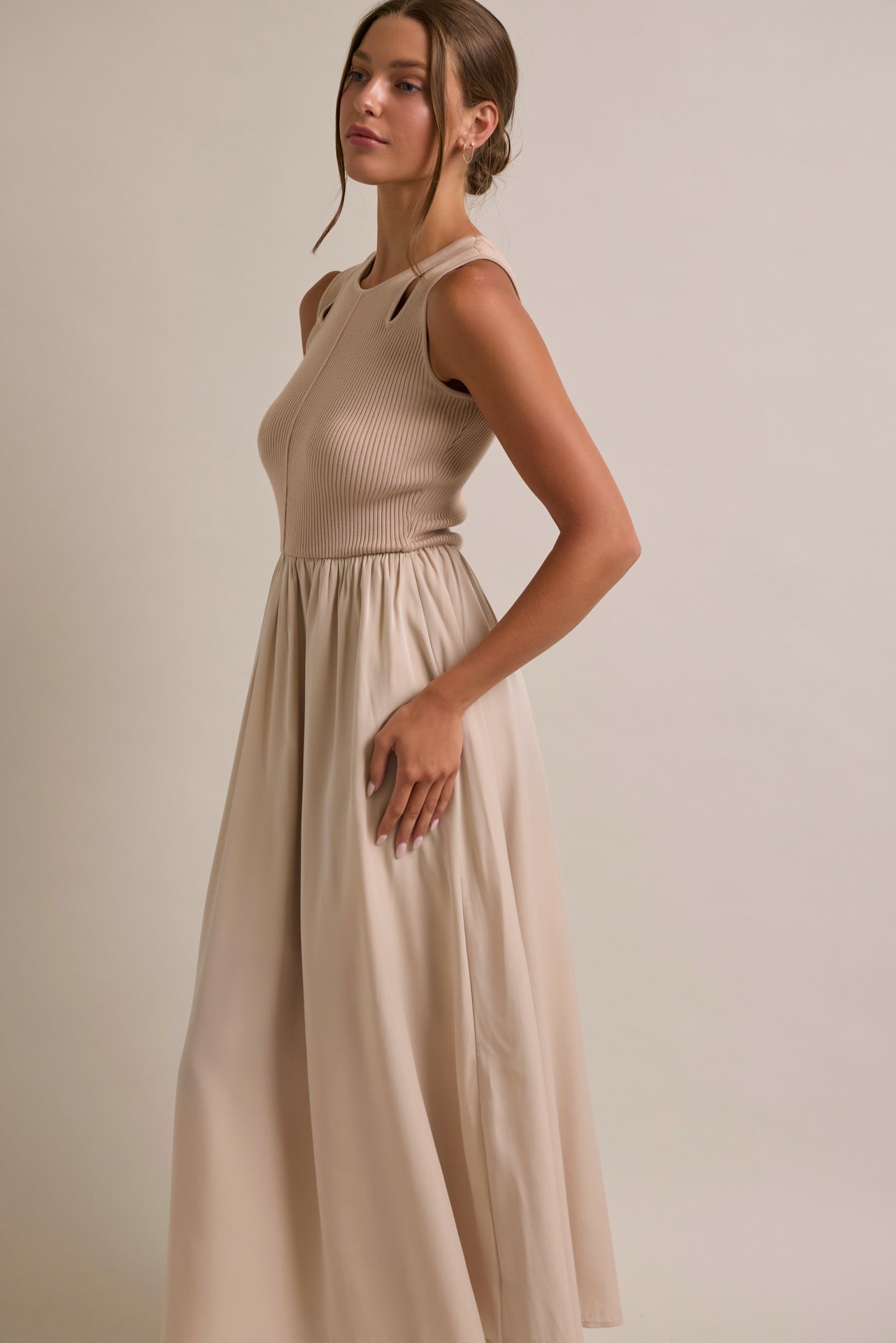 Lavinia Knit Twofer Midi Dress