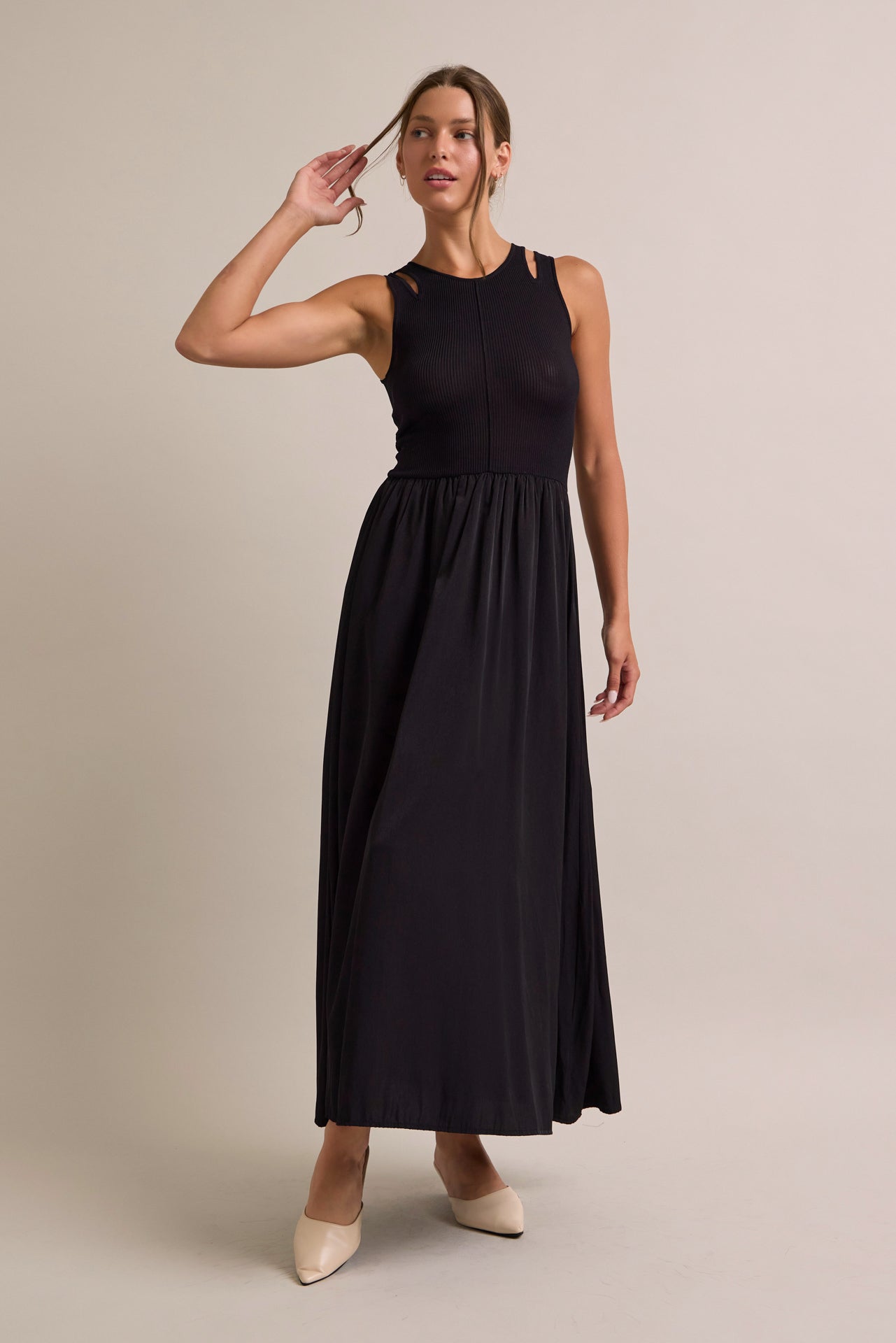 Lavinia Knit Twofer Midi Dress