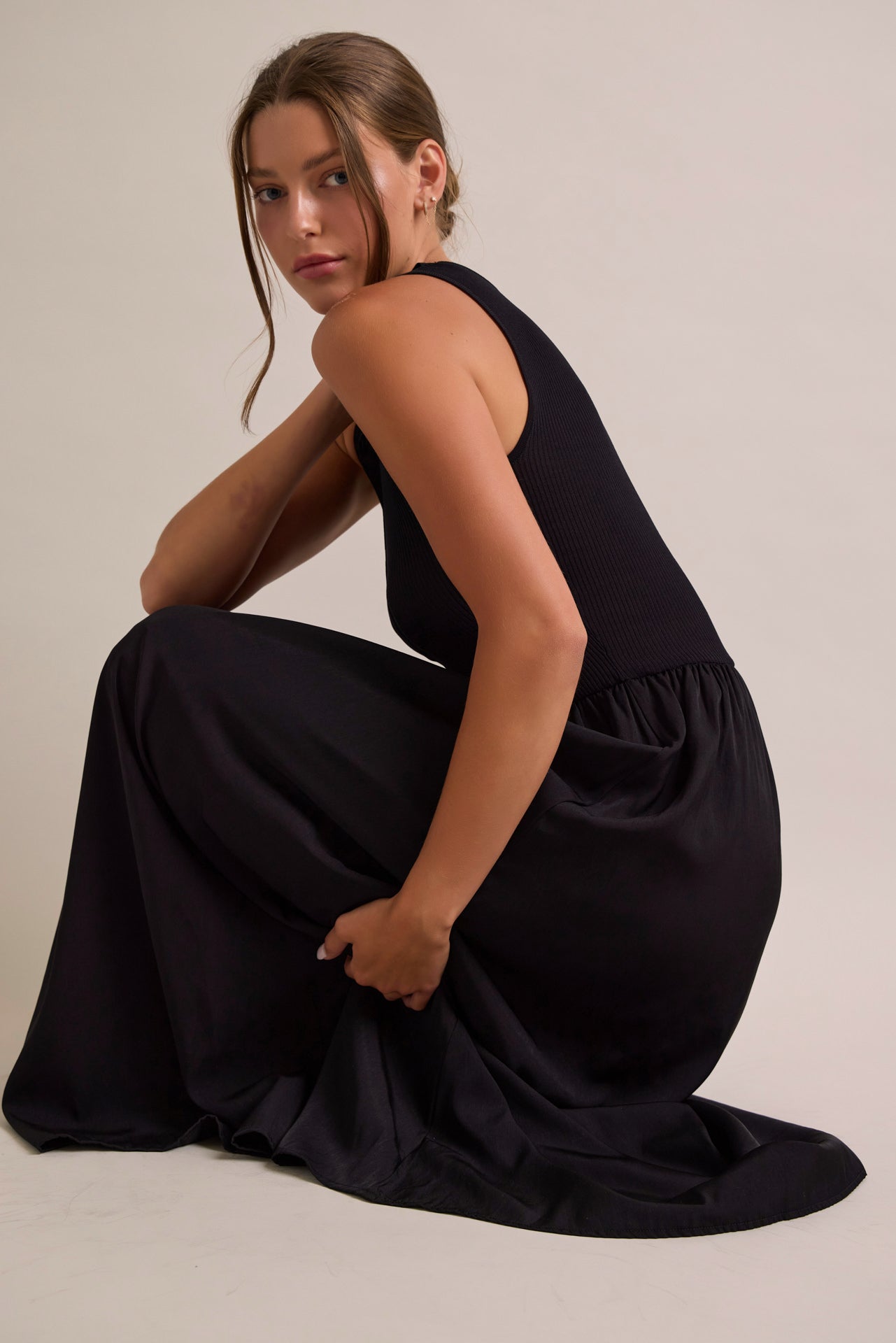 Lavinia Knit Twofer Midi Dress