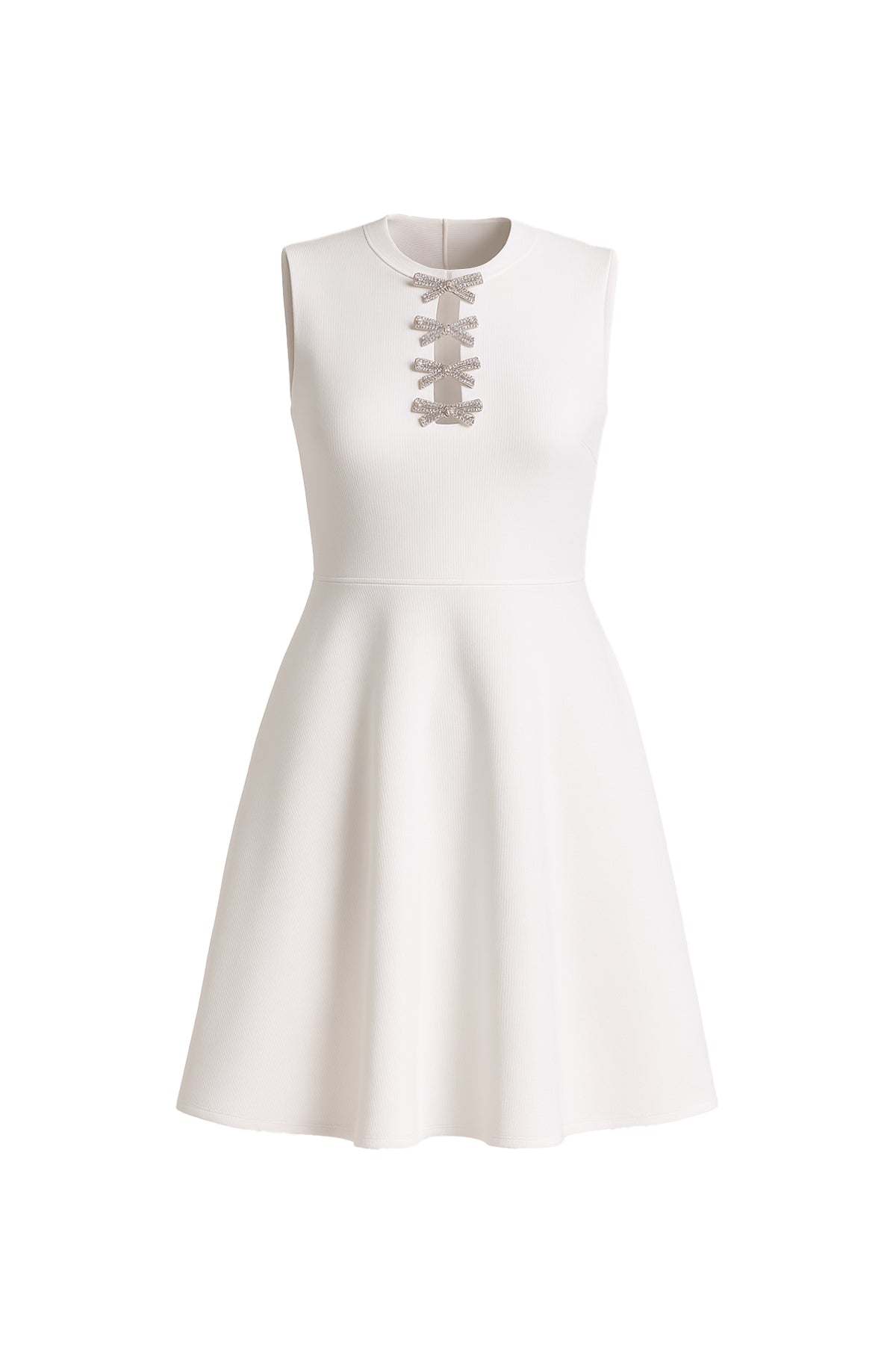 Chic, Sleek, and Always Unique Bandage Sleeveless Dress With Bows