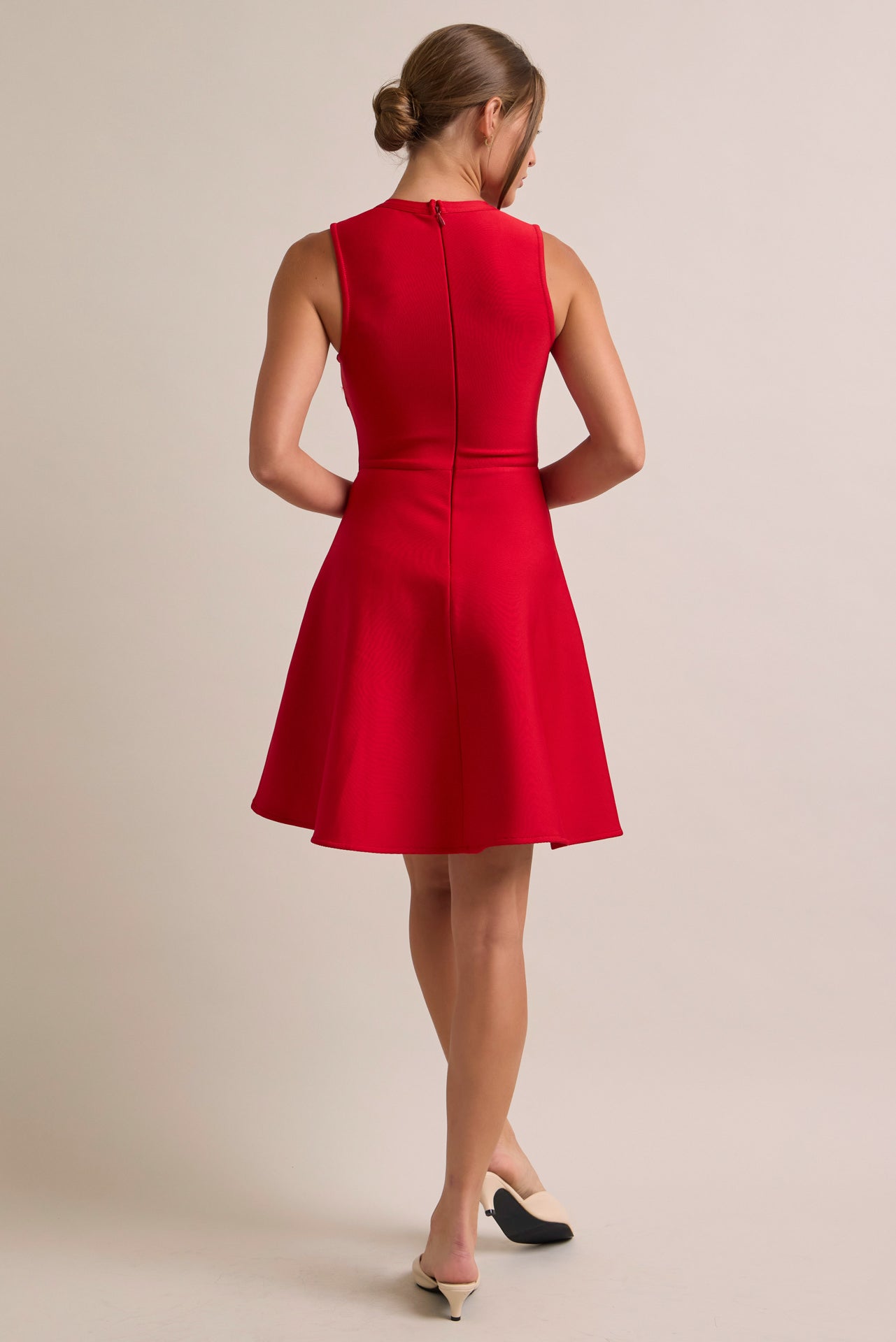 Chic, Sleek, and Always Unique Bandage Sleeveless Dress With Bows