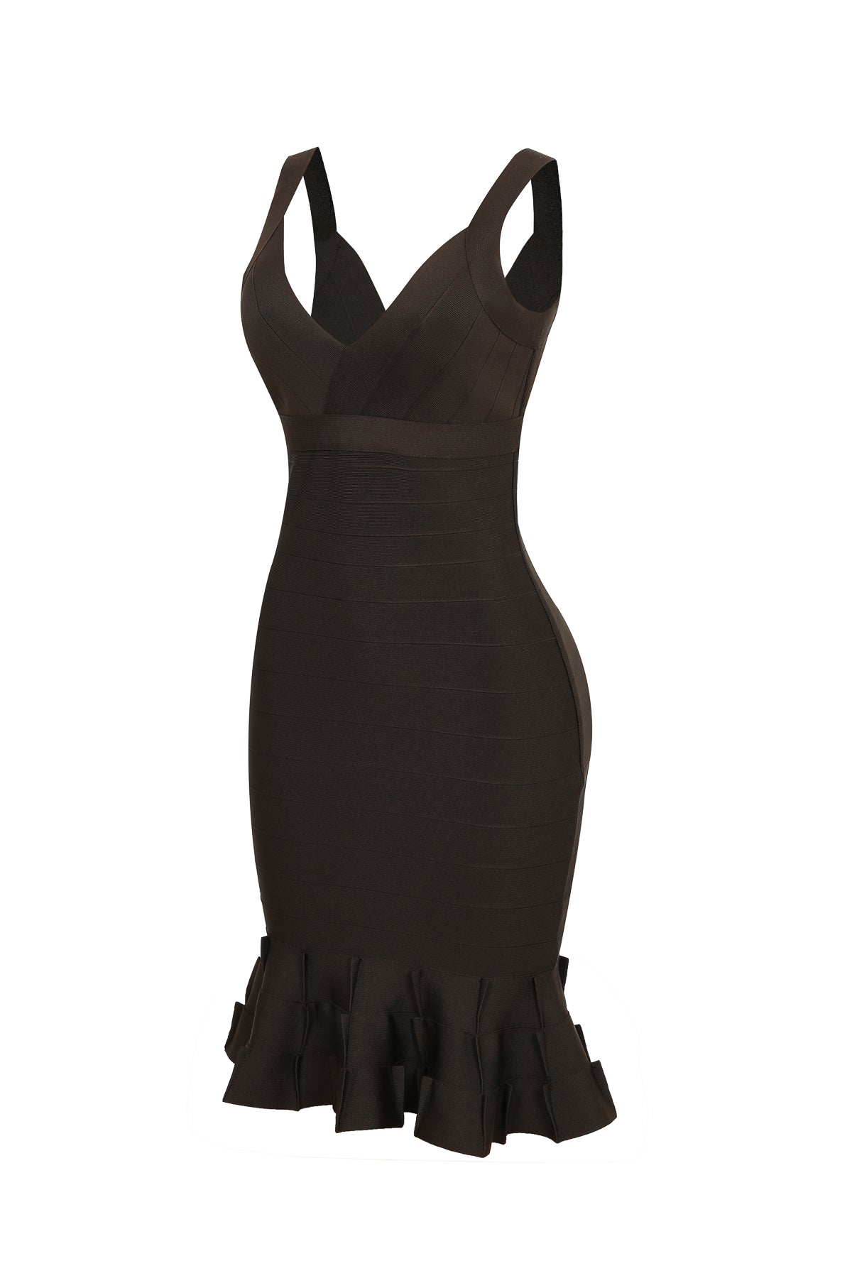 Marbella Ruffle Hem Bandage Dress