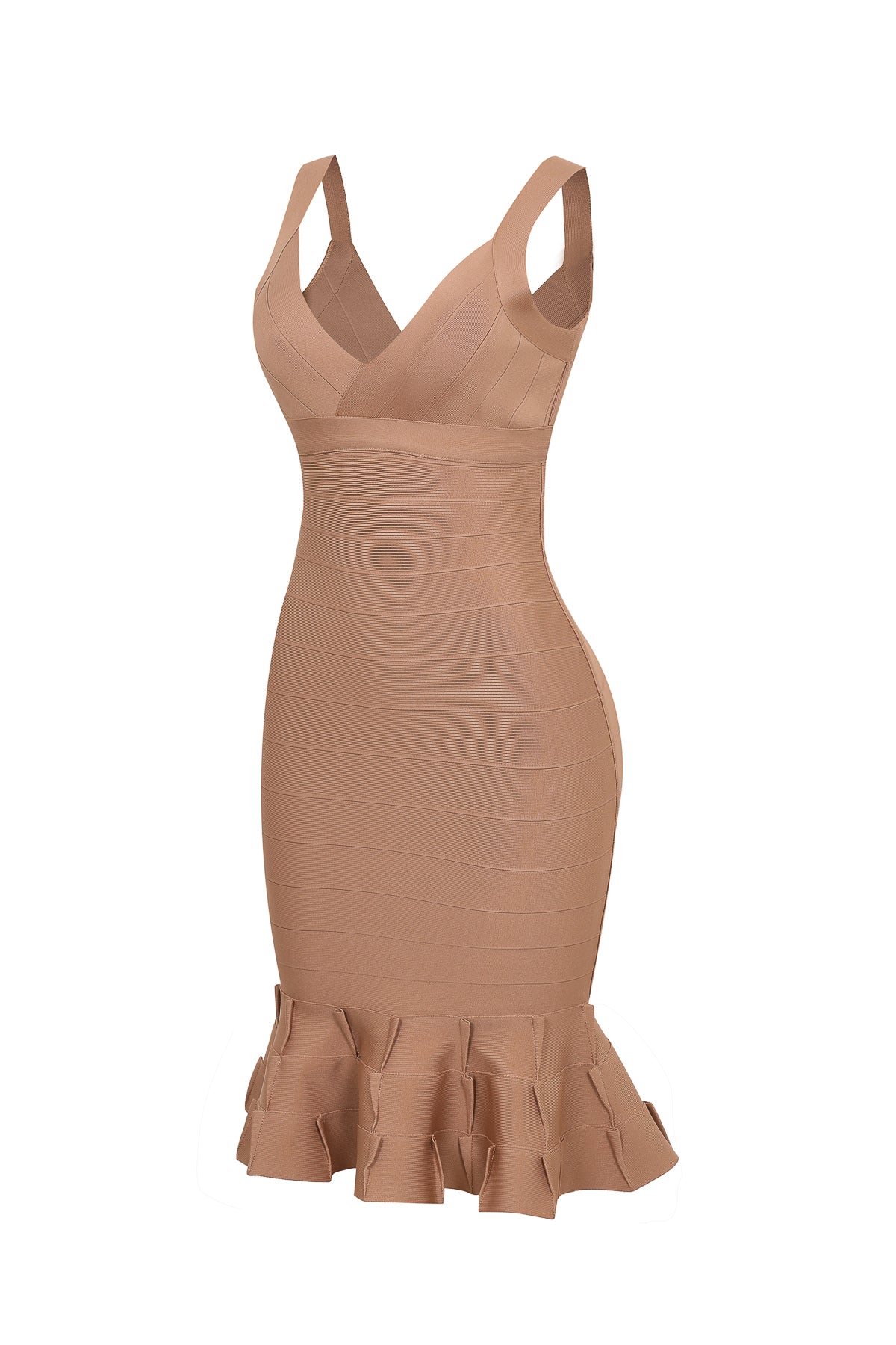 Marbella Ruffle Hem Bandage Dress