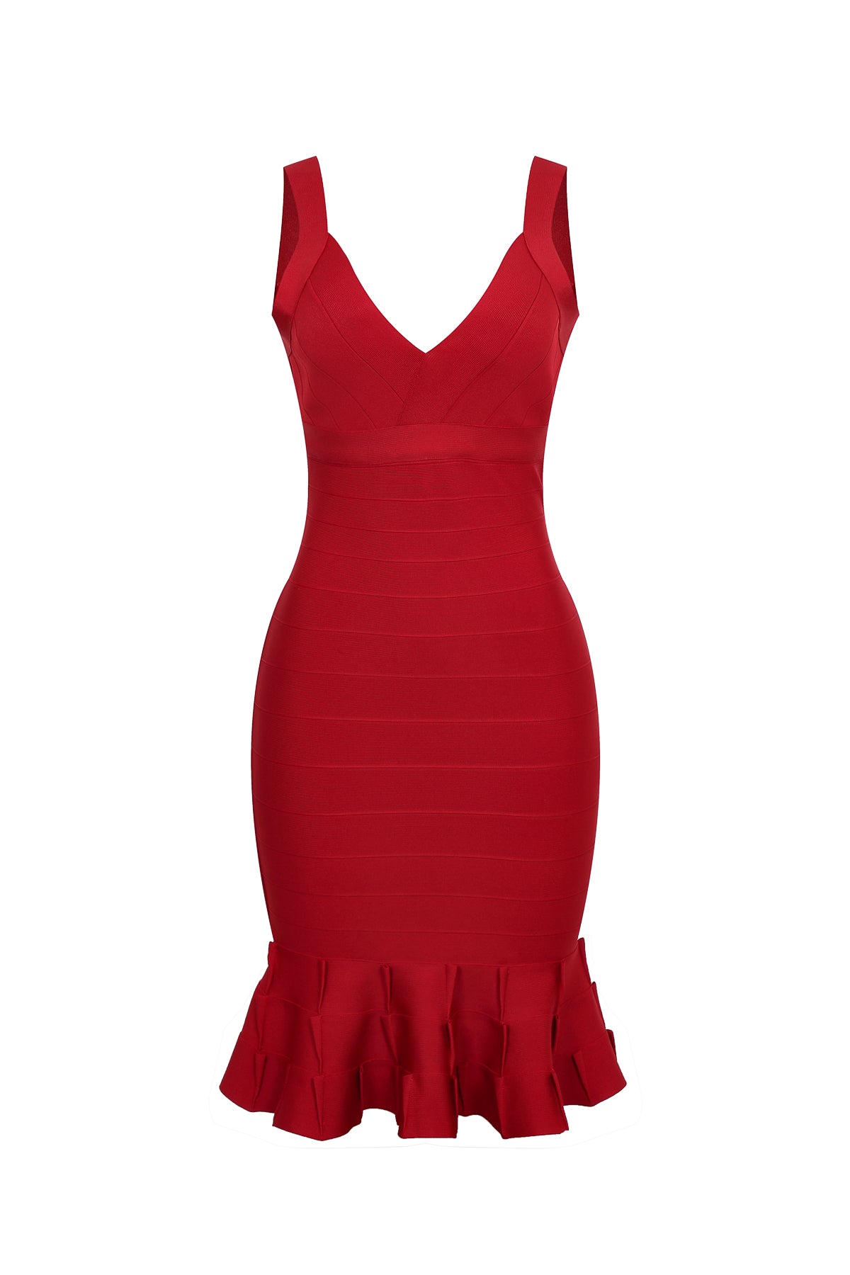 Marbella Ruffle Hem Bandage Dress