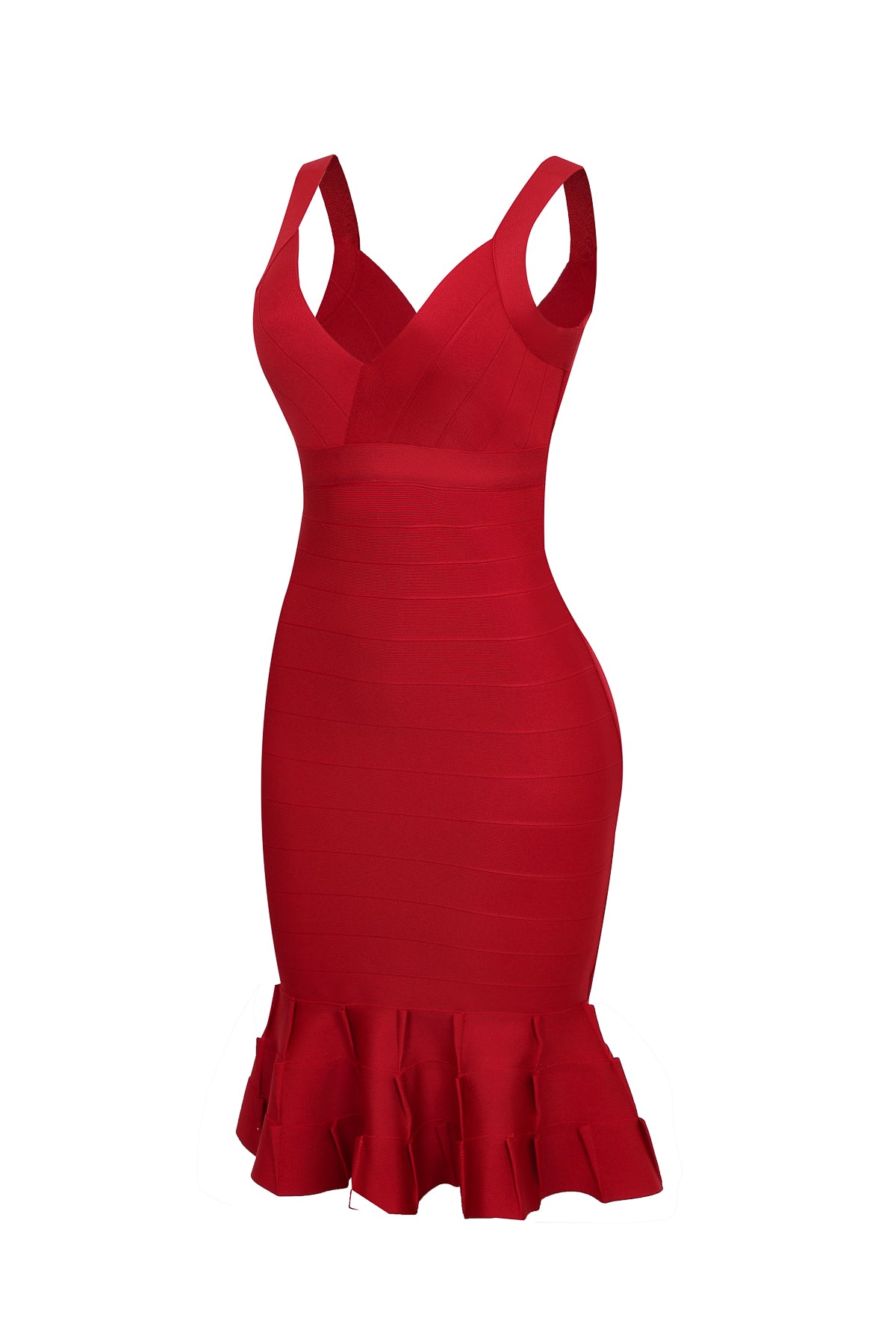 Marbella Ruffle Hem Bandage Dress