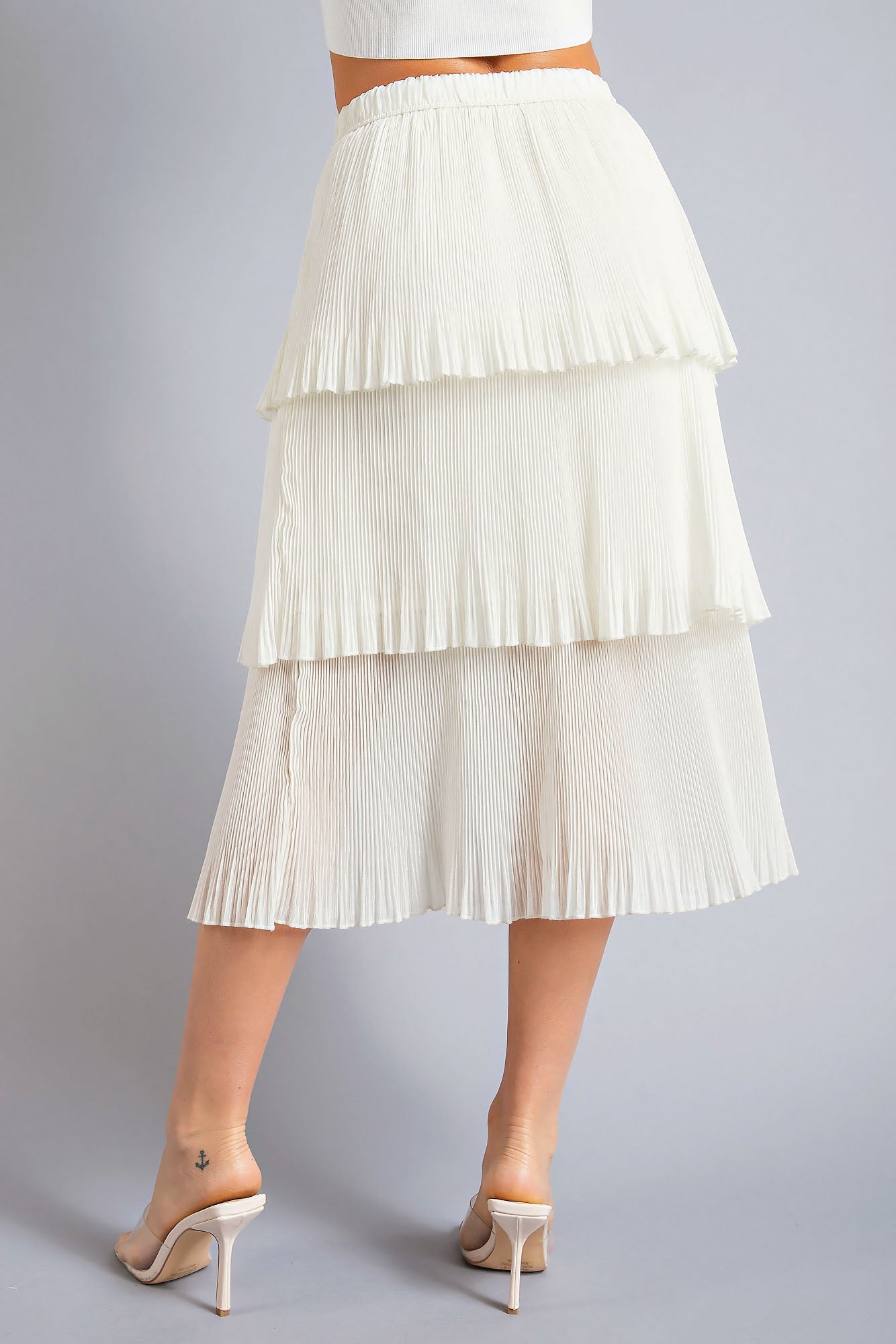 Tiered Midi Skirt