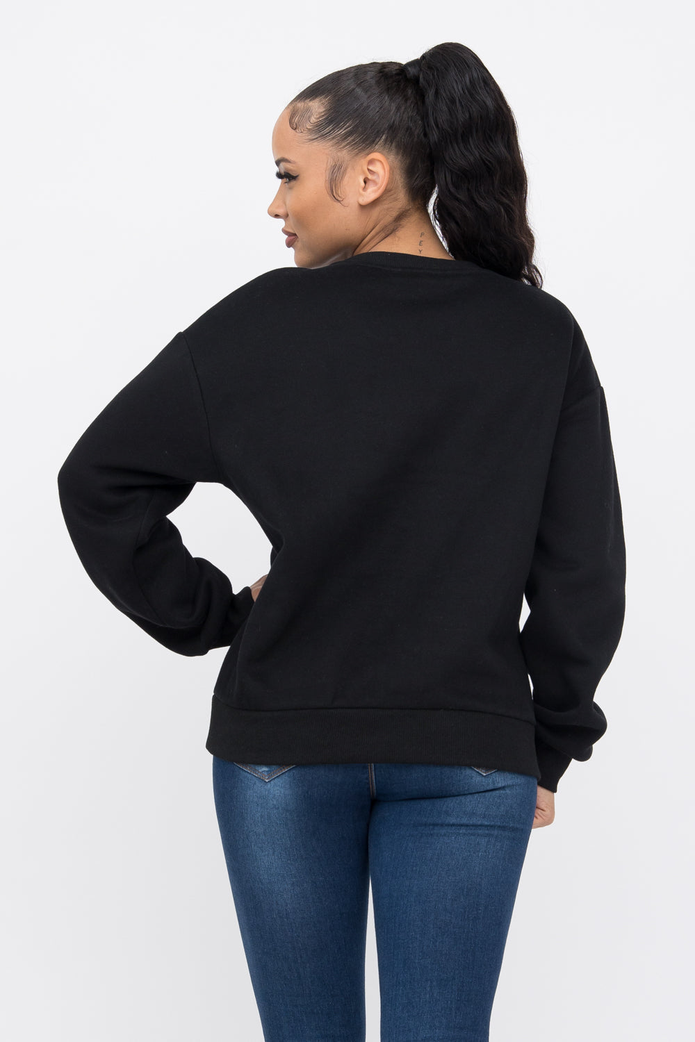 Merci Fleece Sweat Shirt