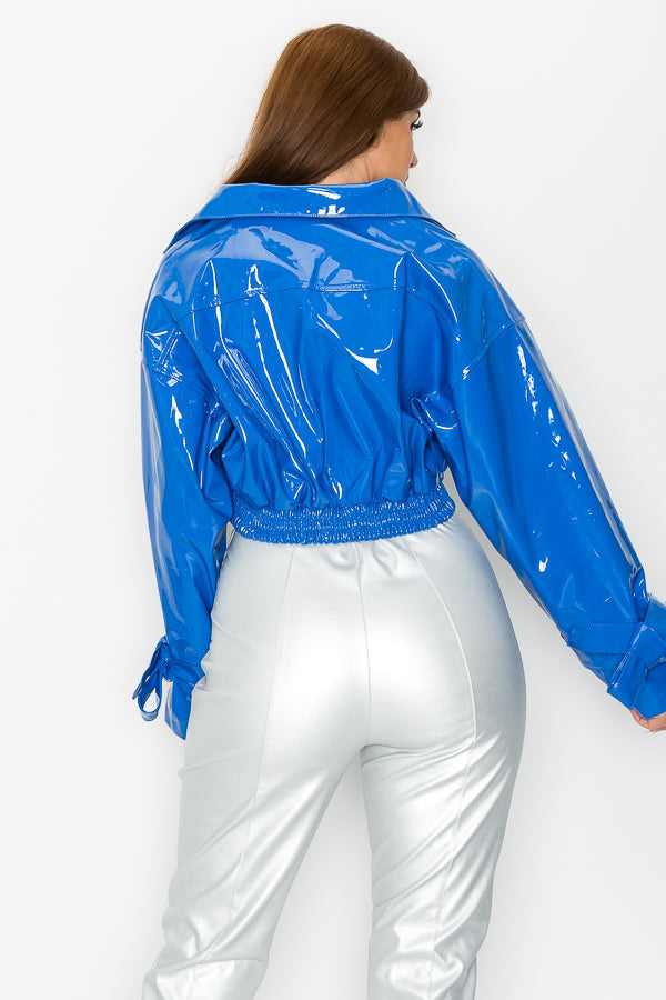 Long Sleeve Pu Jacket