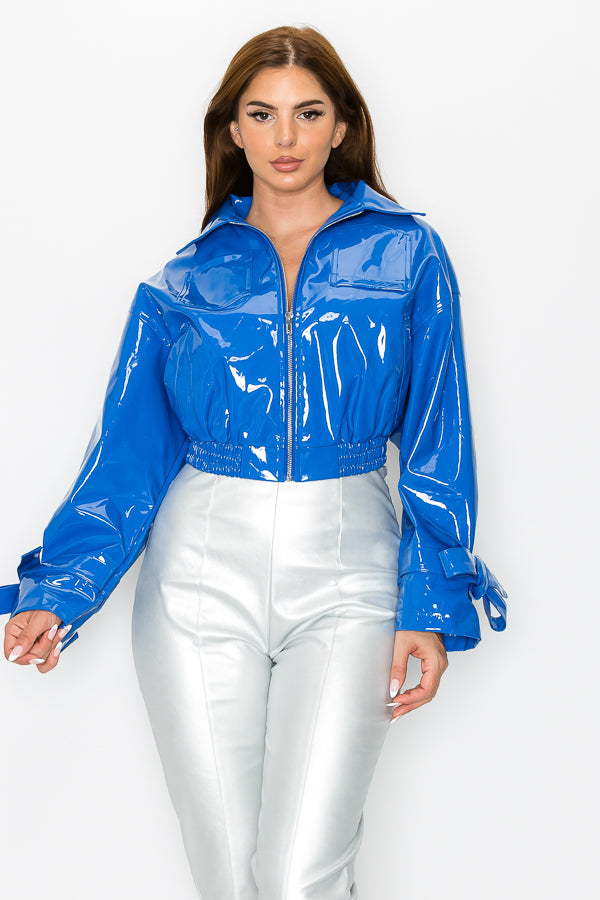 Long Sleeve Pu Jacket