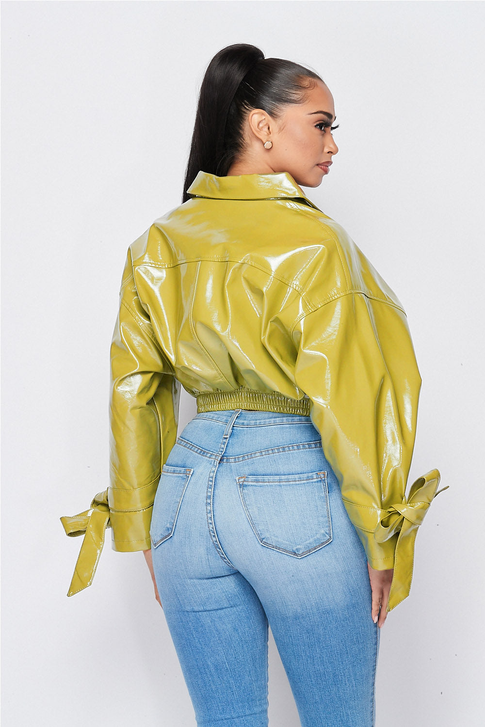 Long Sleeve Pu Jacket