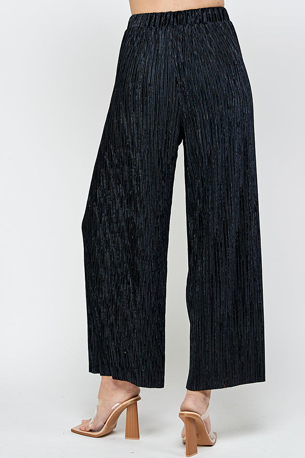 Solid Wide Leg Pants