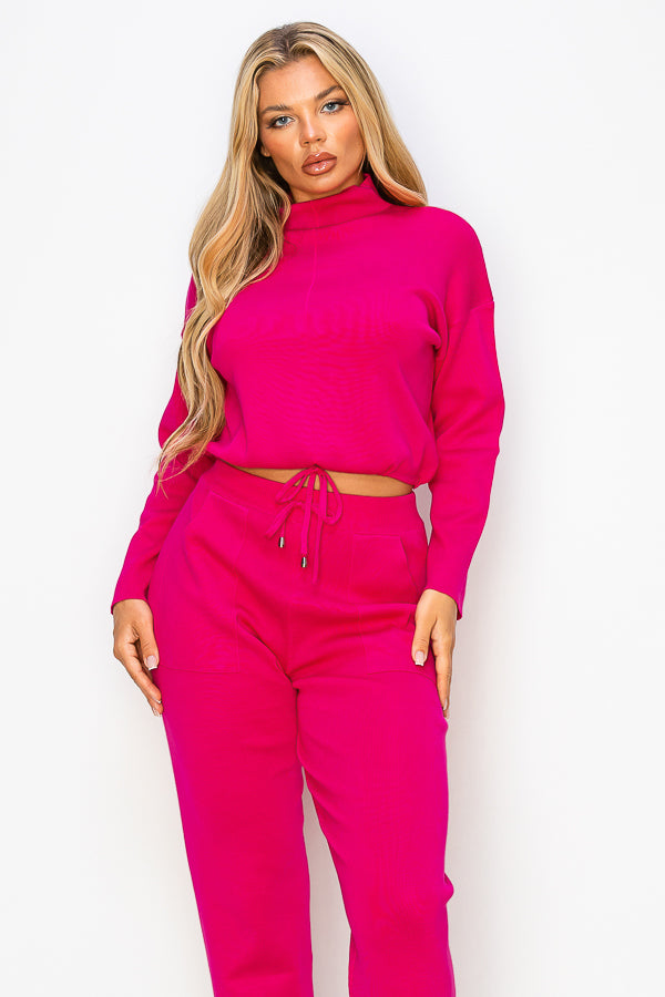 Cozy Light Knit Jogger Set