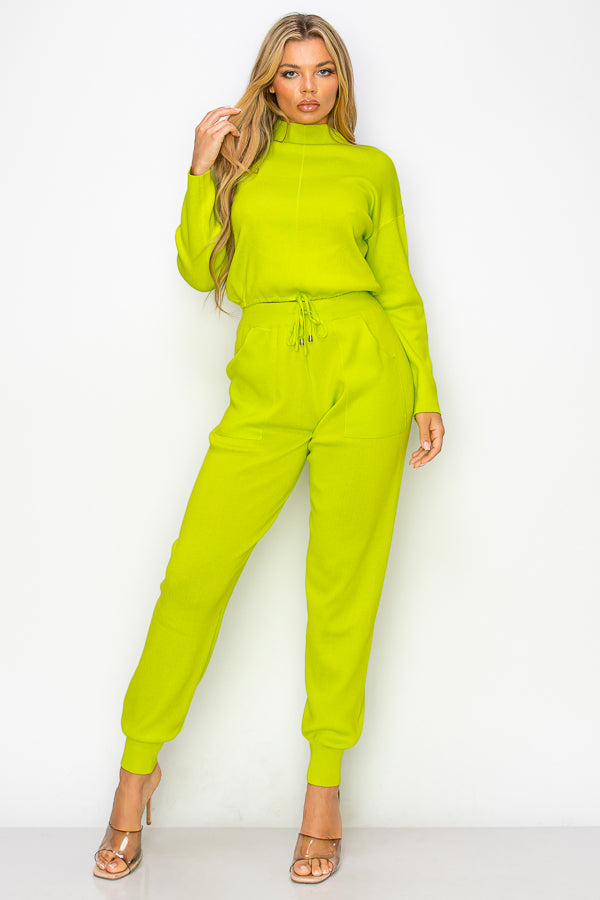 Cozy Light Knit Jogger Set
