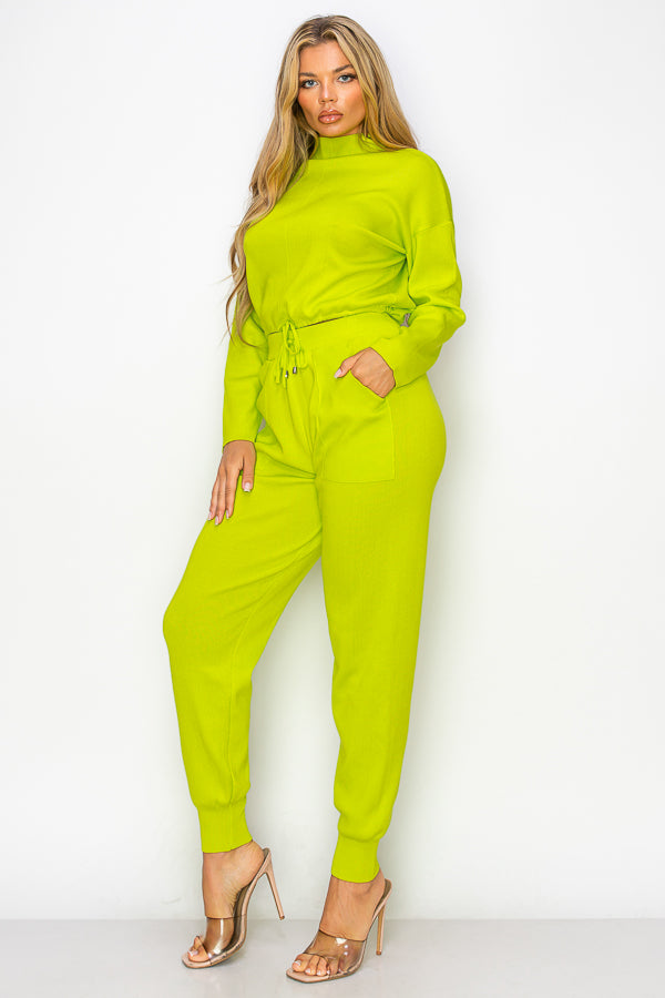 Cozy Light Knit Jogger Set