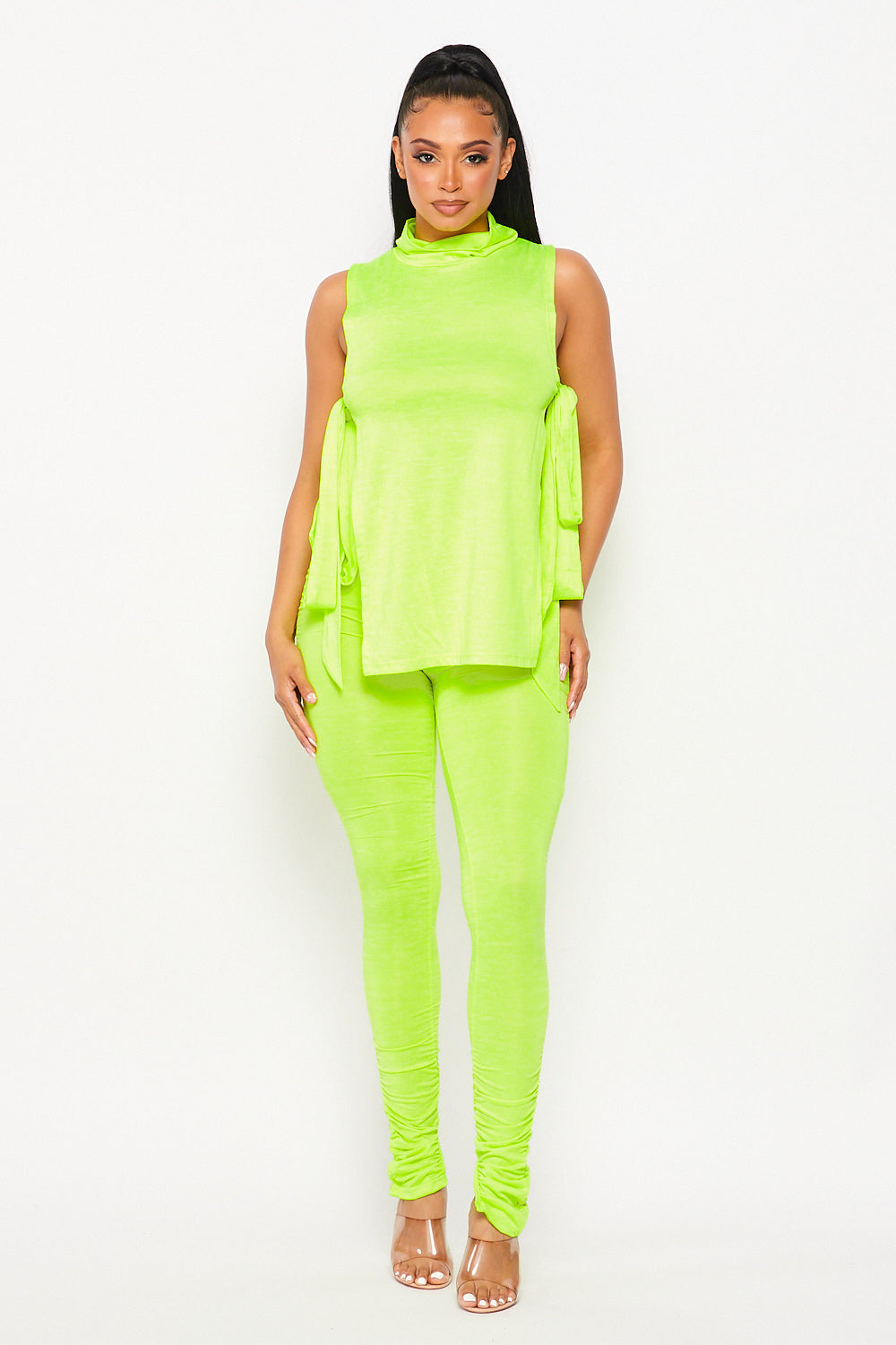 Solid Top & Pants Set