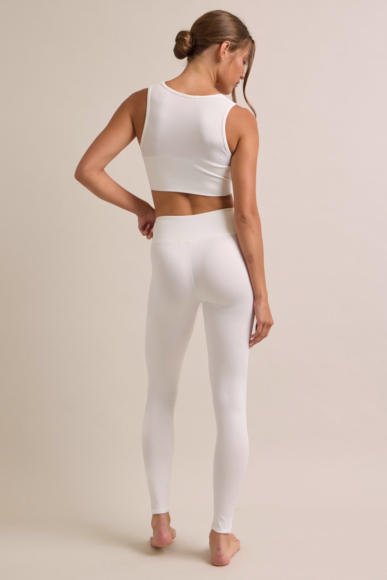 Solid Sleeveless Active Set