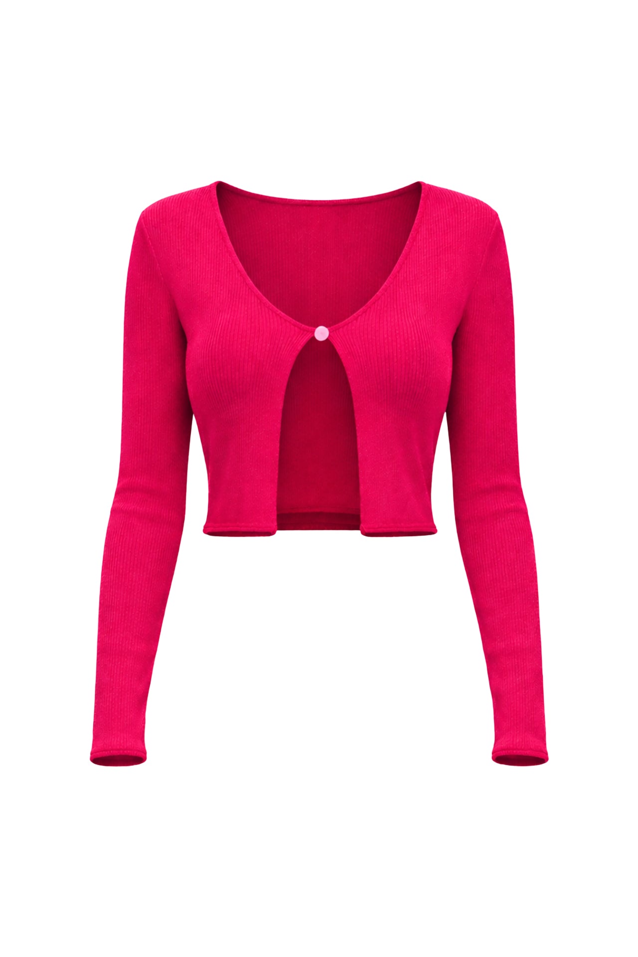 Solid Three Piece Cardigan Crop Top and Skirt Set