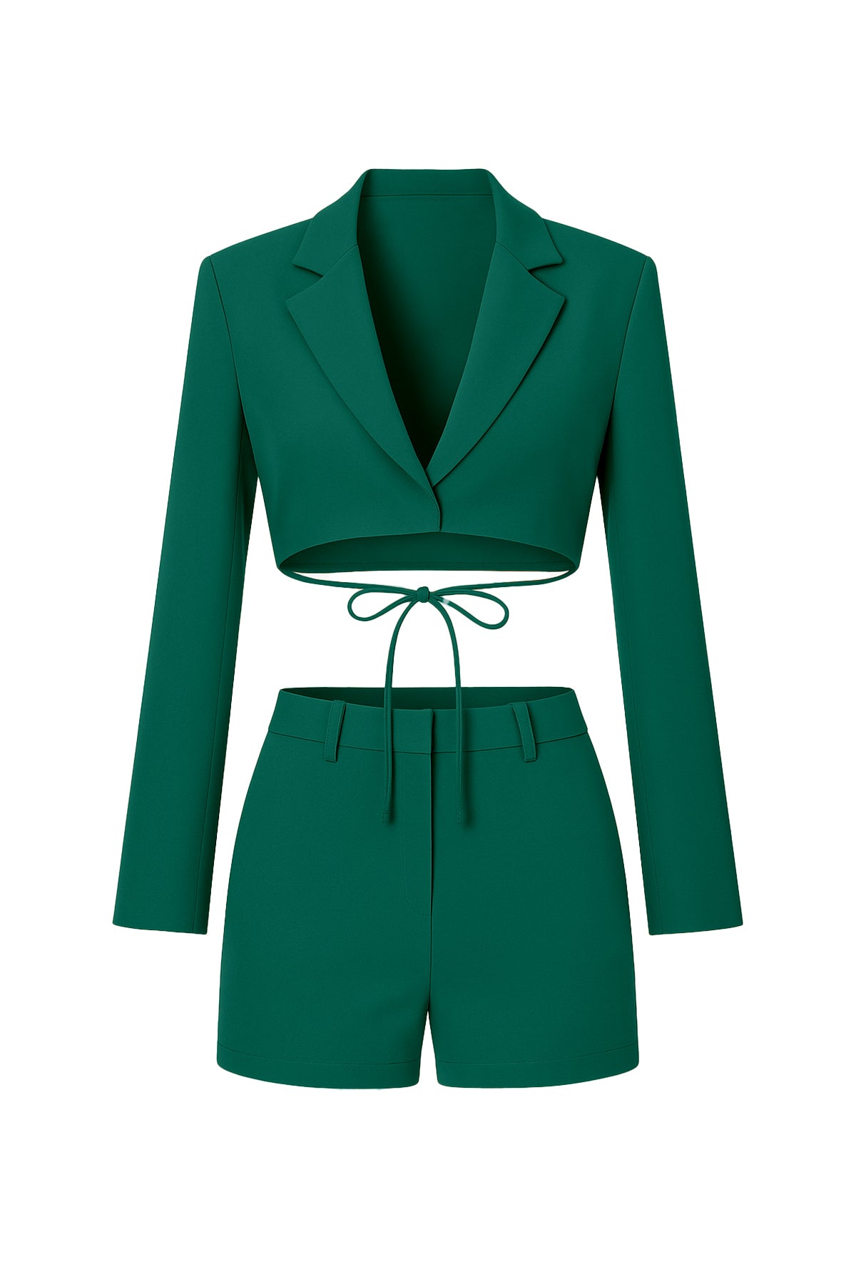 Cropped Blazer & Short Set