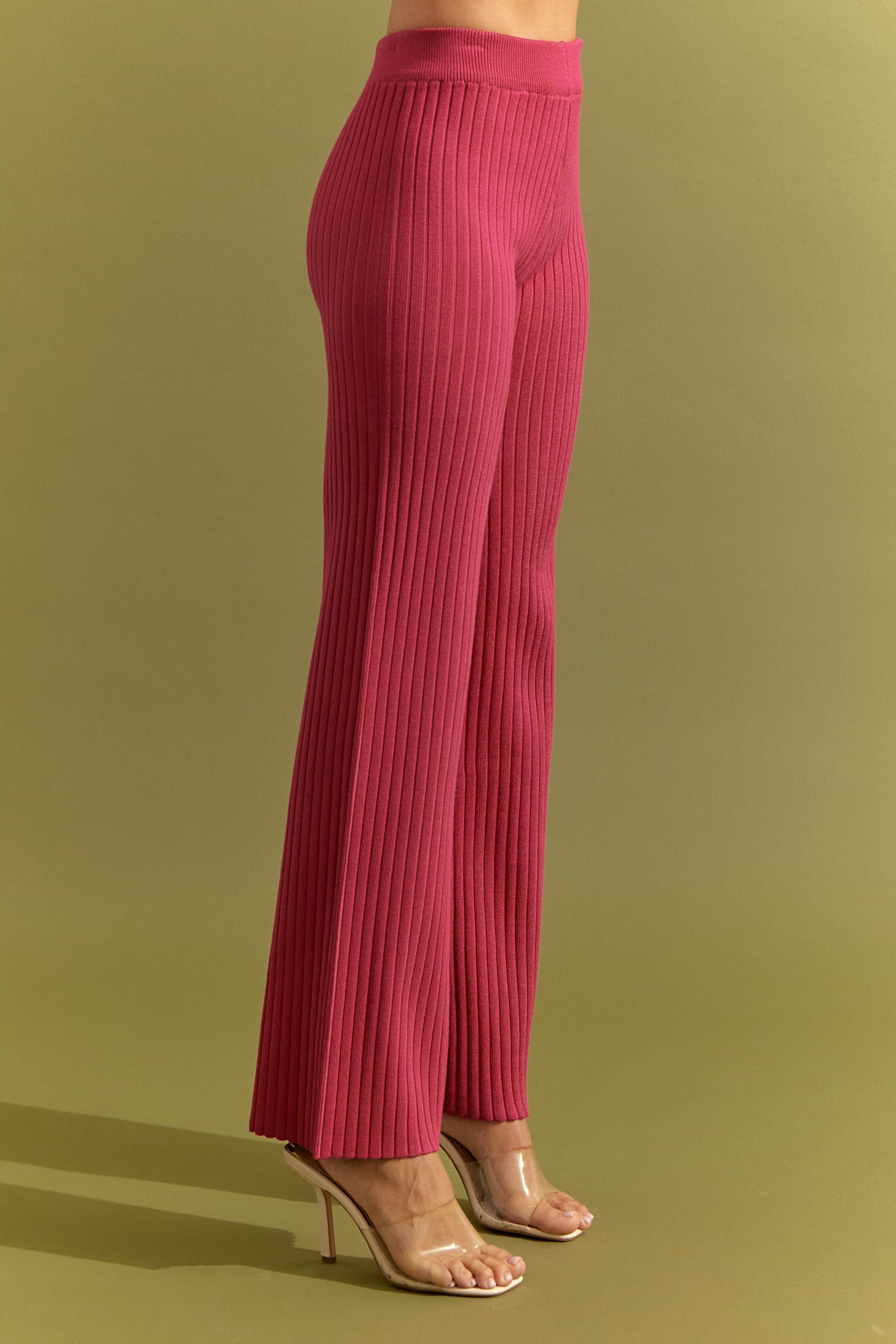 Conjunto de manga larga de punto y parte inferior