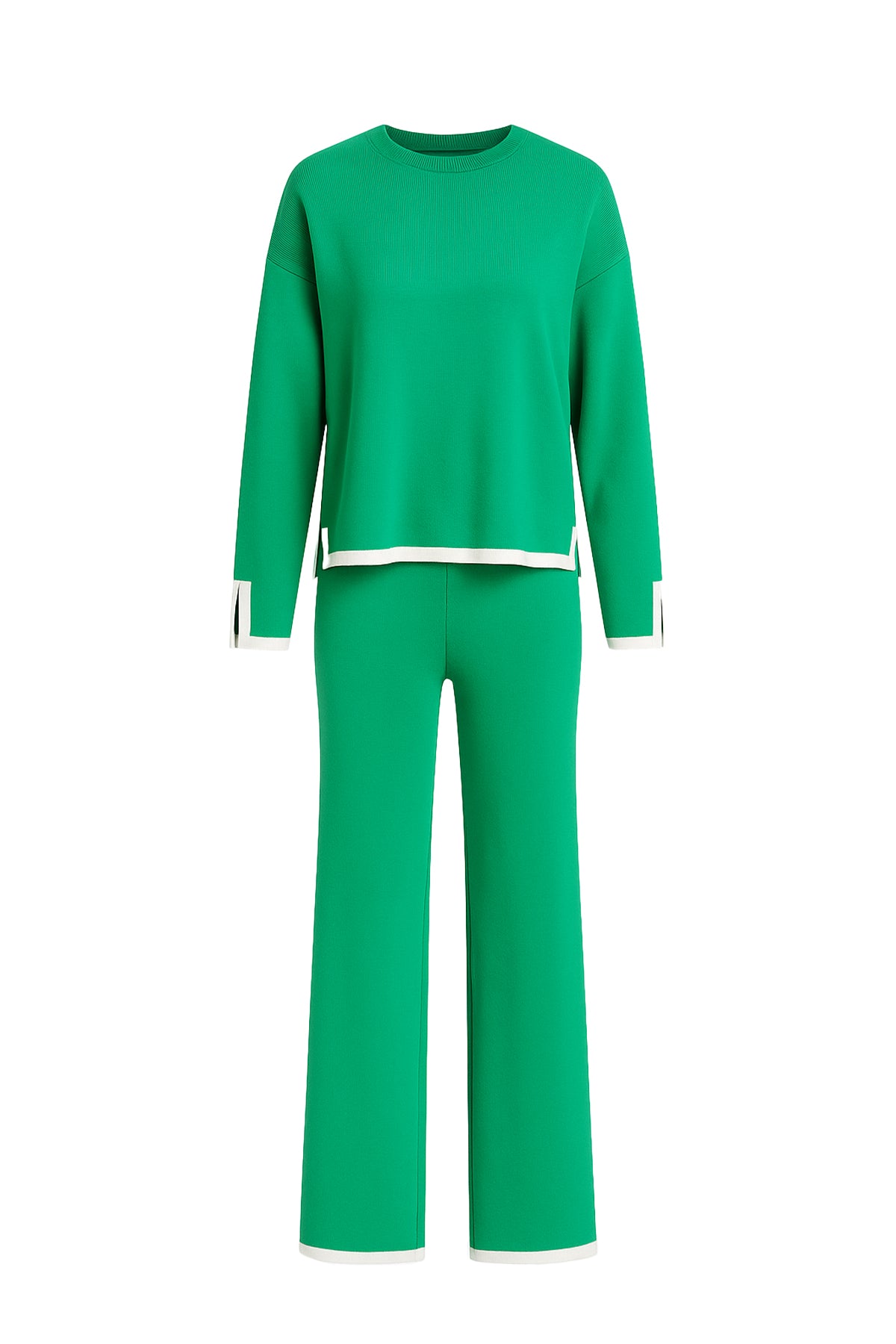 Coordination is Key Knit Long Sleeve Top and Pants Set