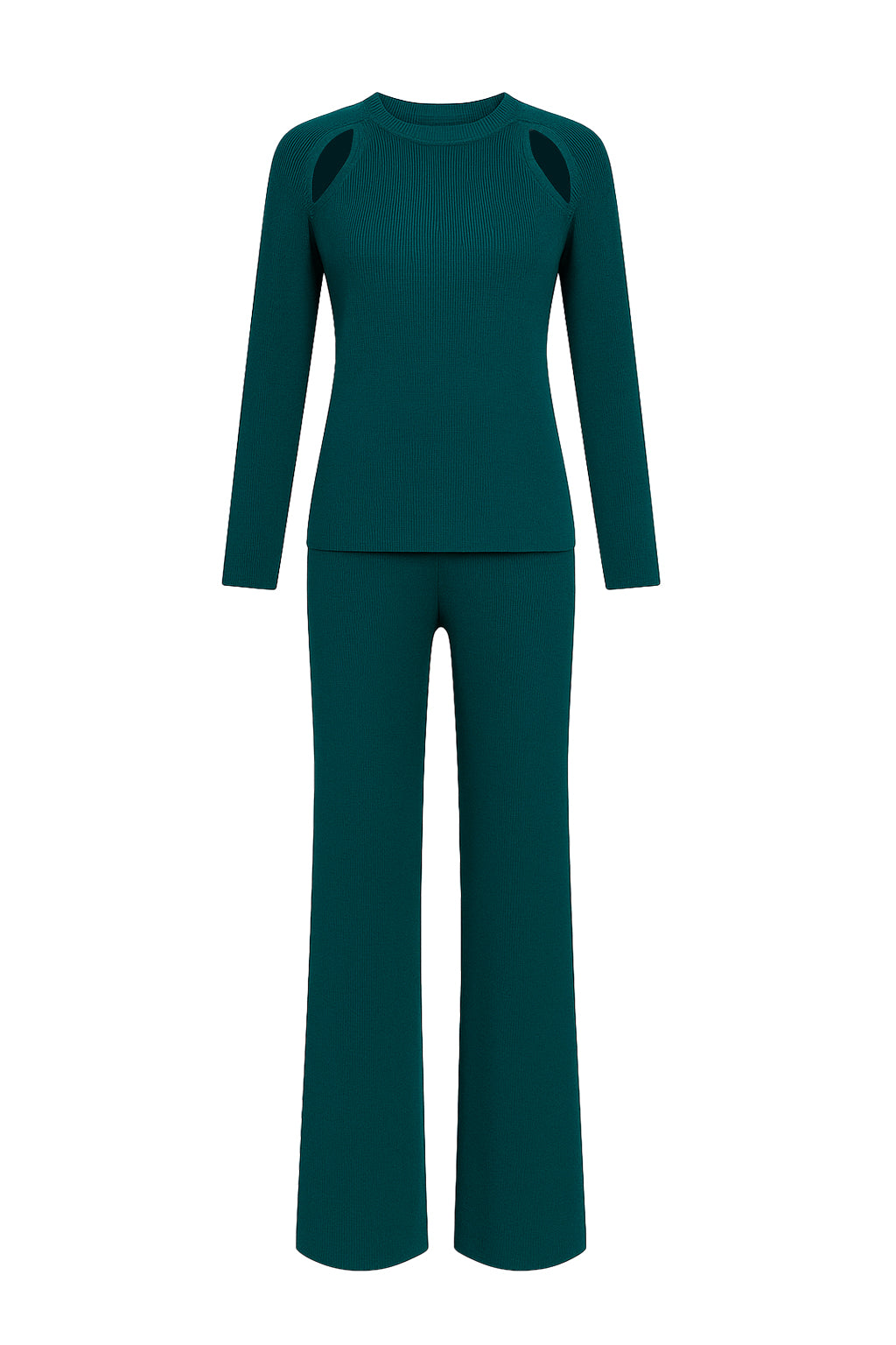 Long Sleeve Knit Top and Pants Set