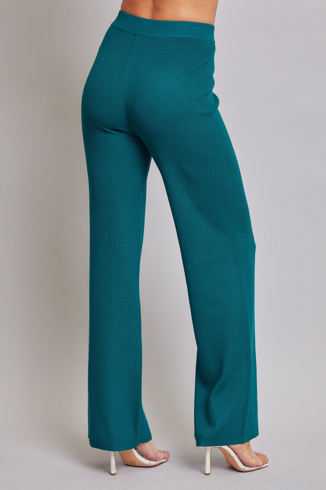 Long Sleeve Knit Top and Pants Set