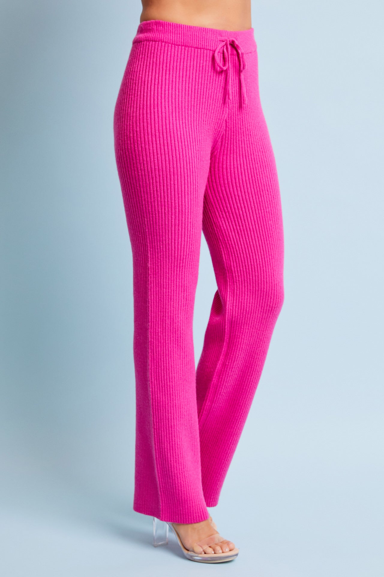 Knit Rib Long Sleeve Top and Pants Set