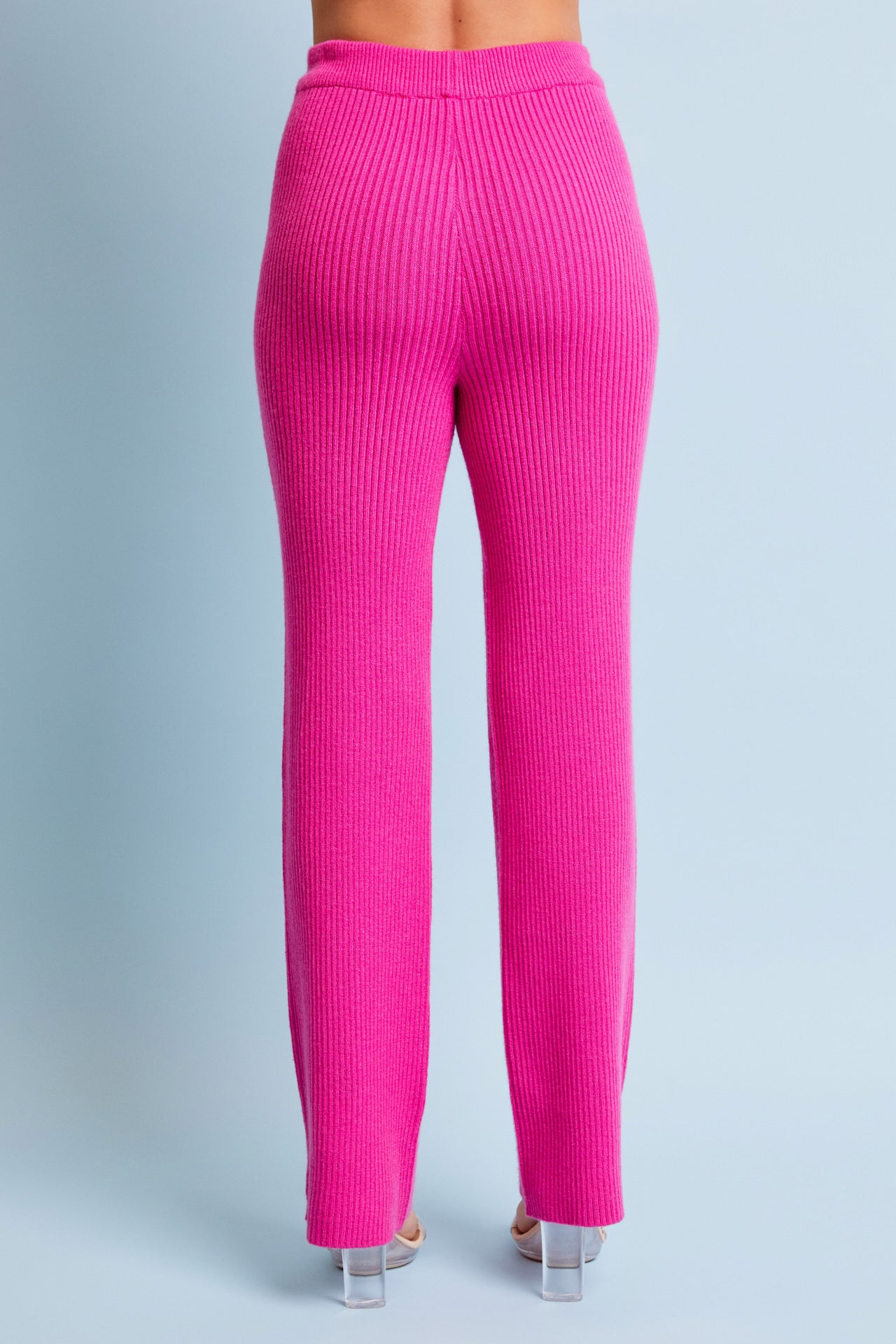 Knit Rib Long Sleeve Top and Pants Set