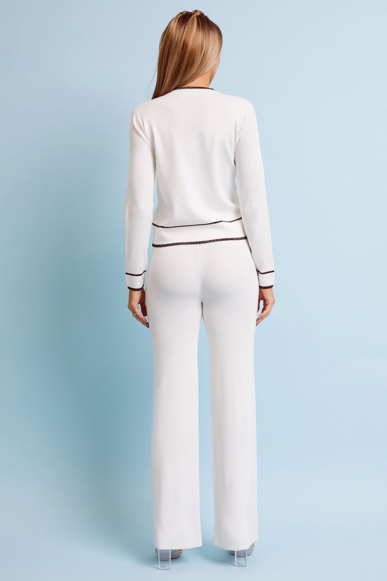 Knit Button Down Cardigan & Pants Set