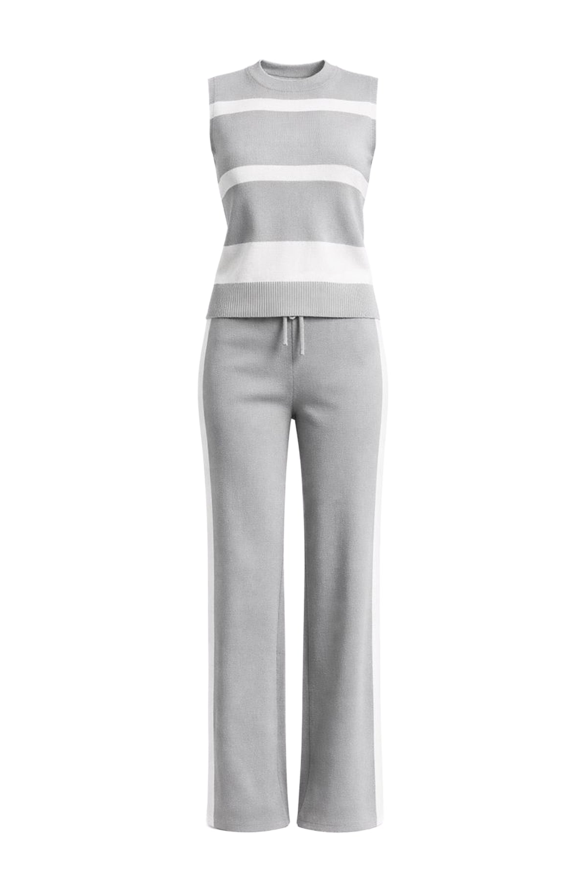 Something Comfy Knit Sleeveless Top And Pants Set