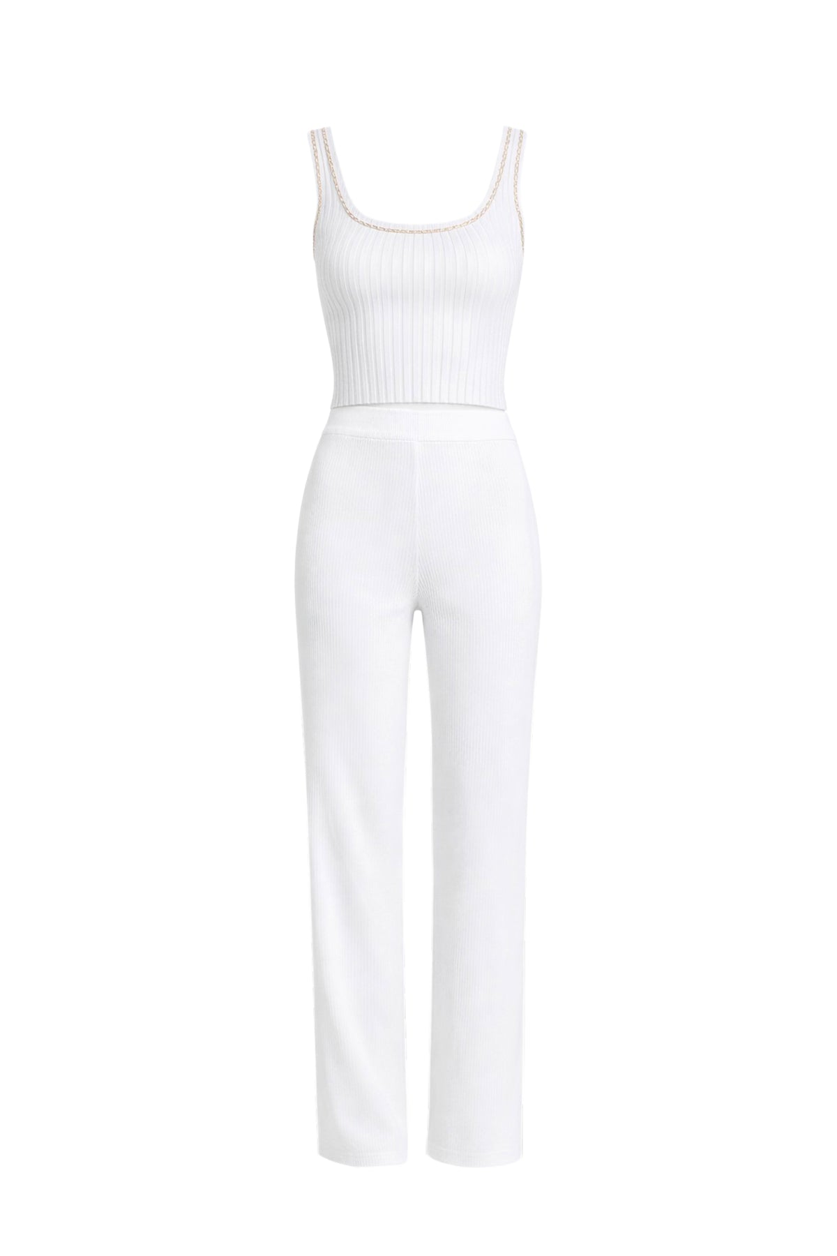 Break the Chains Sleeveless Crop Top & Pants Set