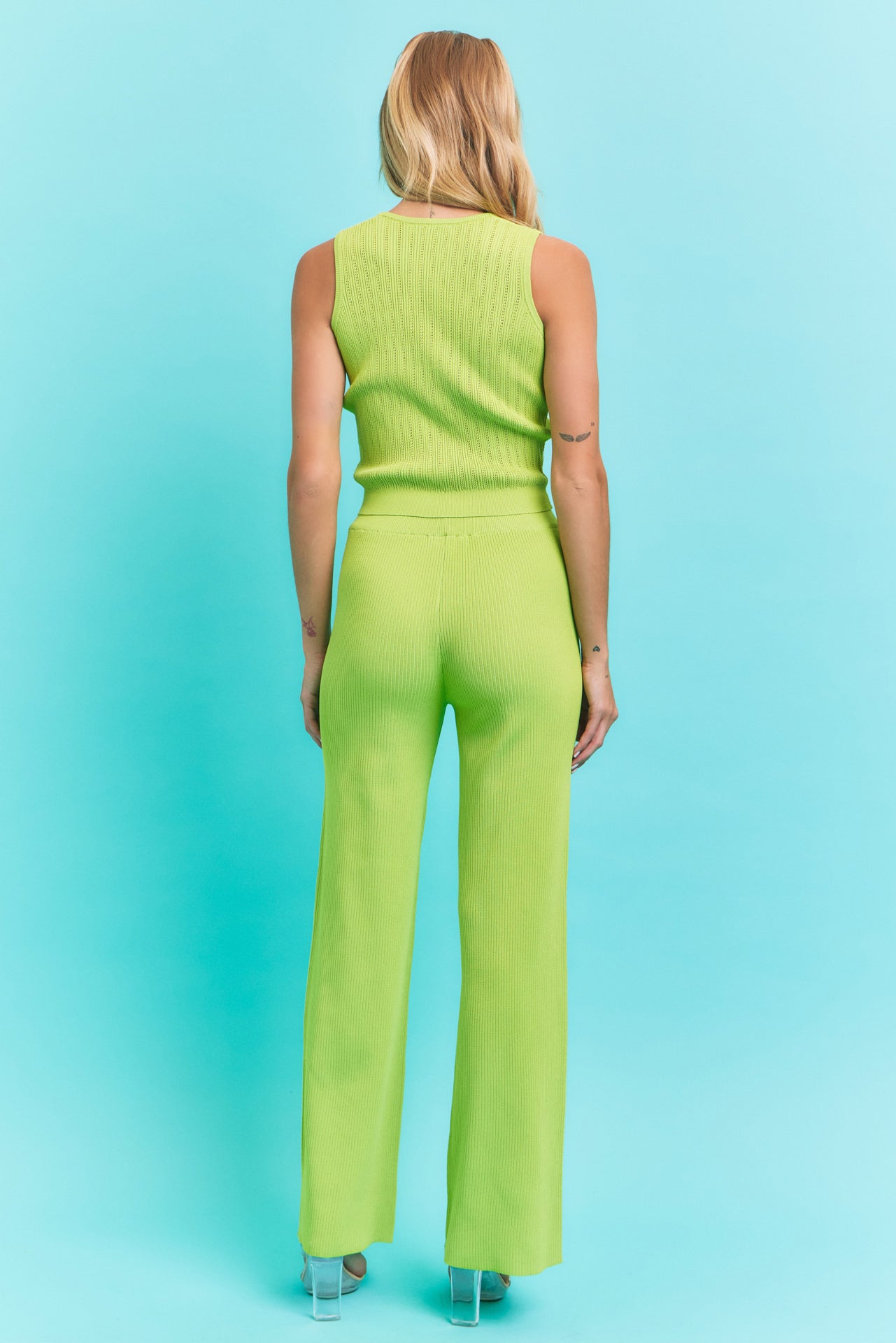 Normal Things Knit Sleeveless Top & Pants Set