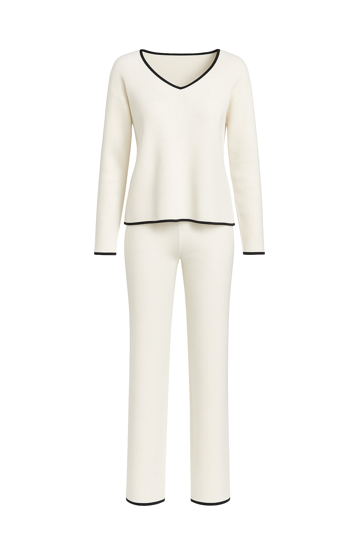 Weekend Casual V-Neck Long Sleeve and Pants Set