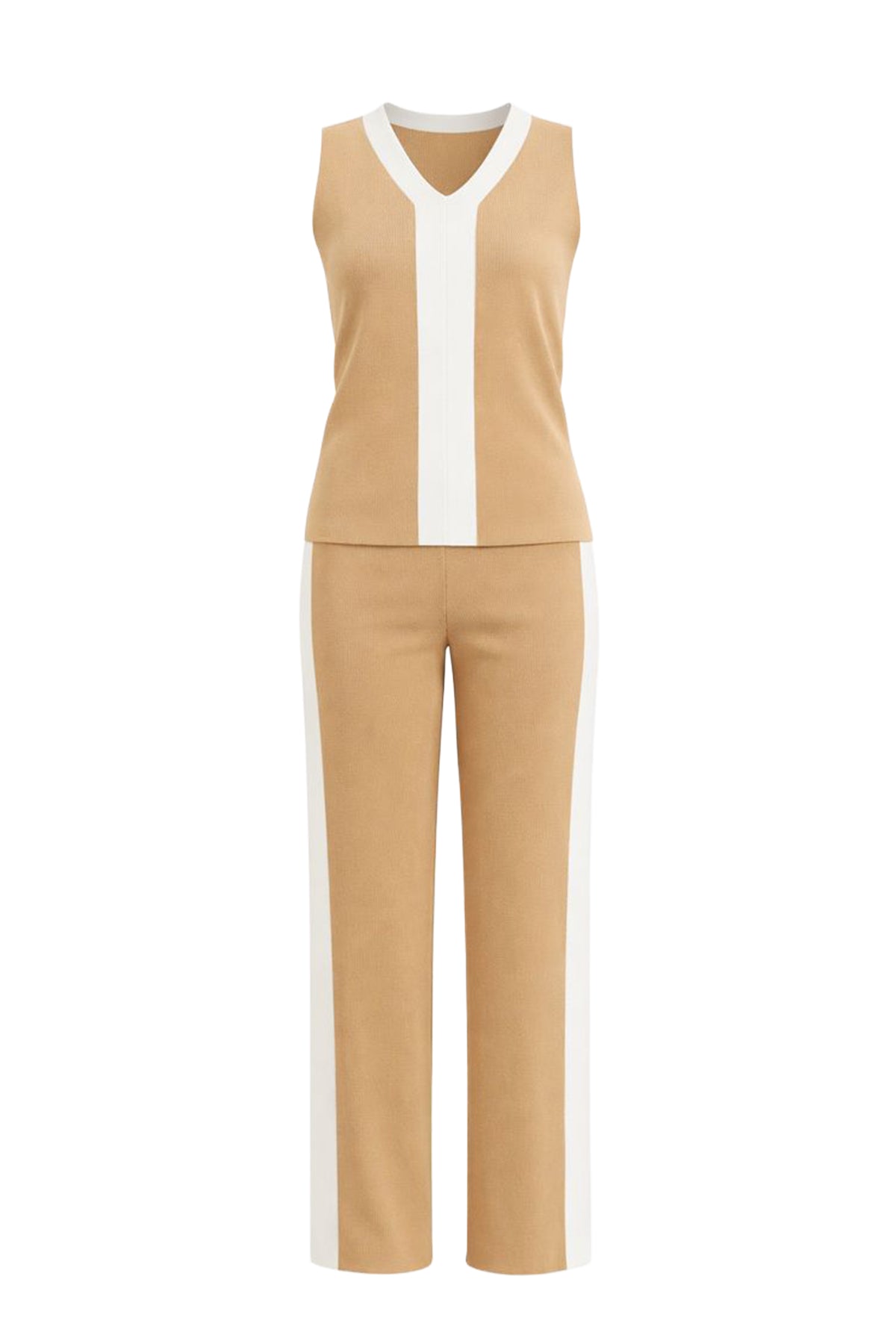 Vanessa Colorblock Knit Sleeveless Top and Pants Set