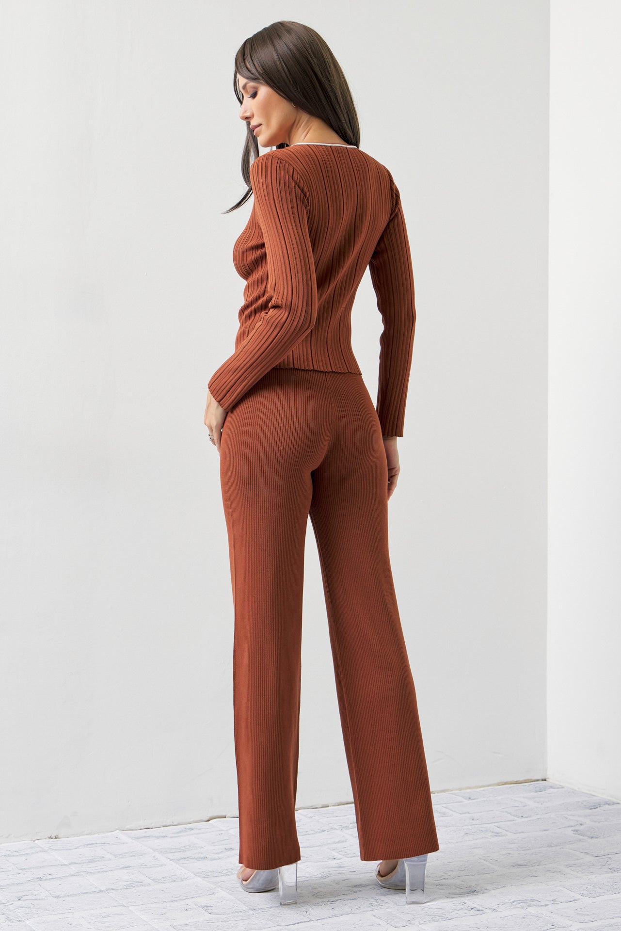 Oakley Ribbed Knit Long Sleeve & Pants Set