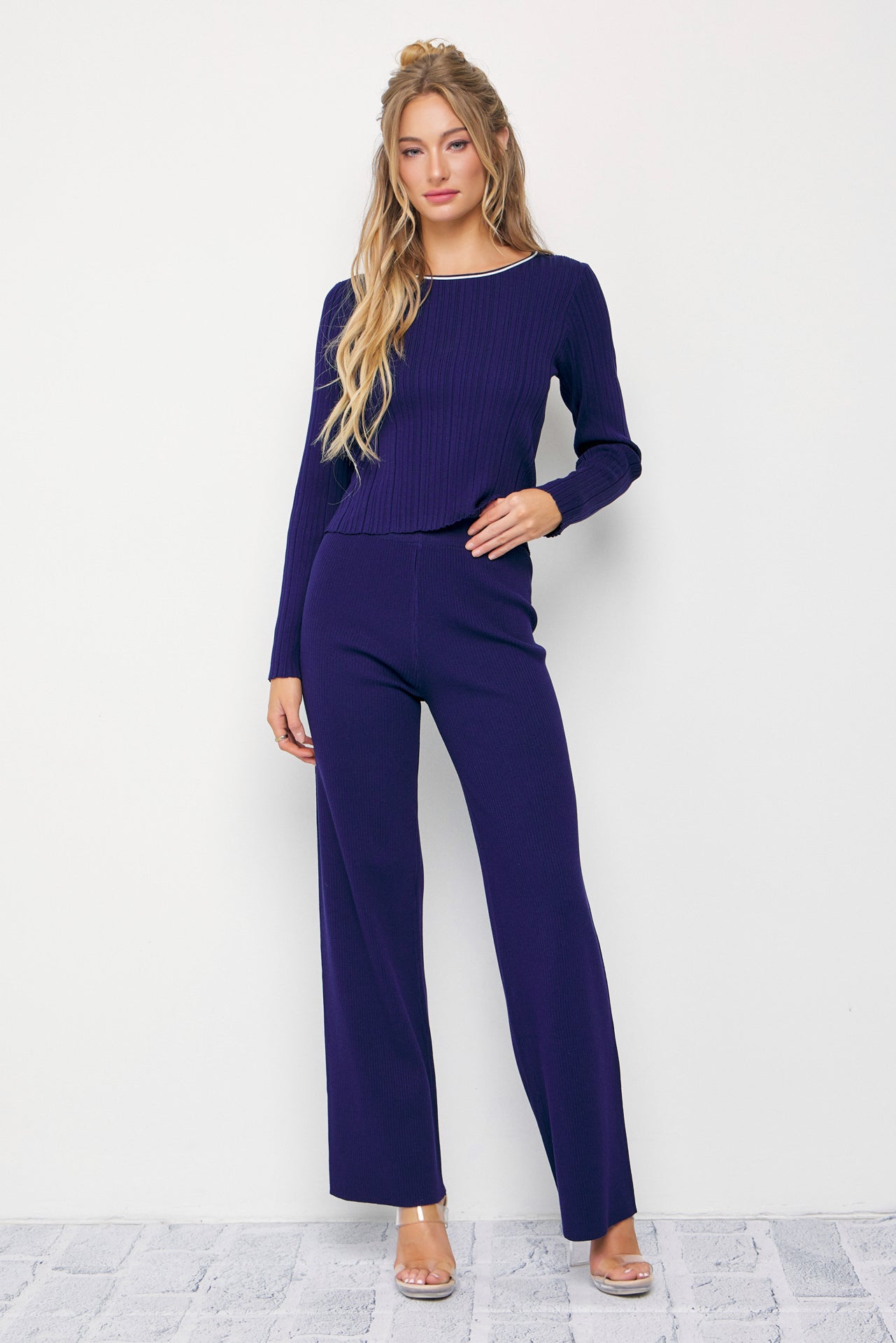 Oakley Ribbed Knit Long Sleeve & Pants Set
