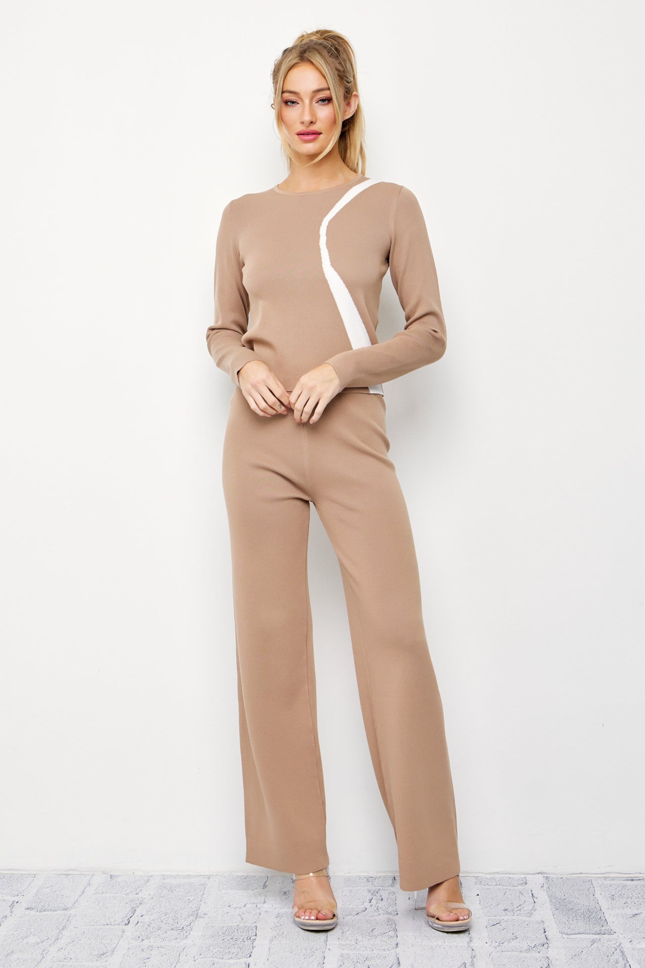 Sabine Knit Long Sleeve Top & Pants Set